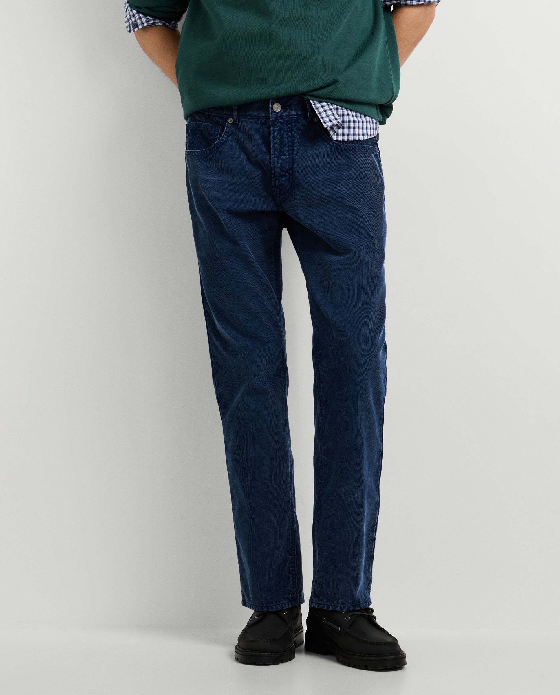 Cash - Pepe Jeans - pantalón 5 bolsillos pana fit regular - Azul Azul-1