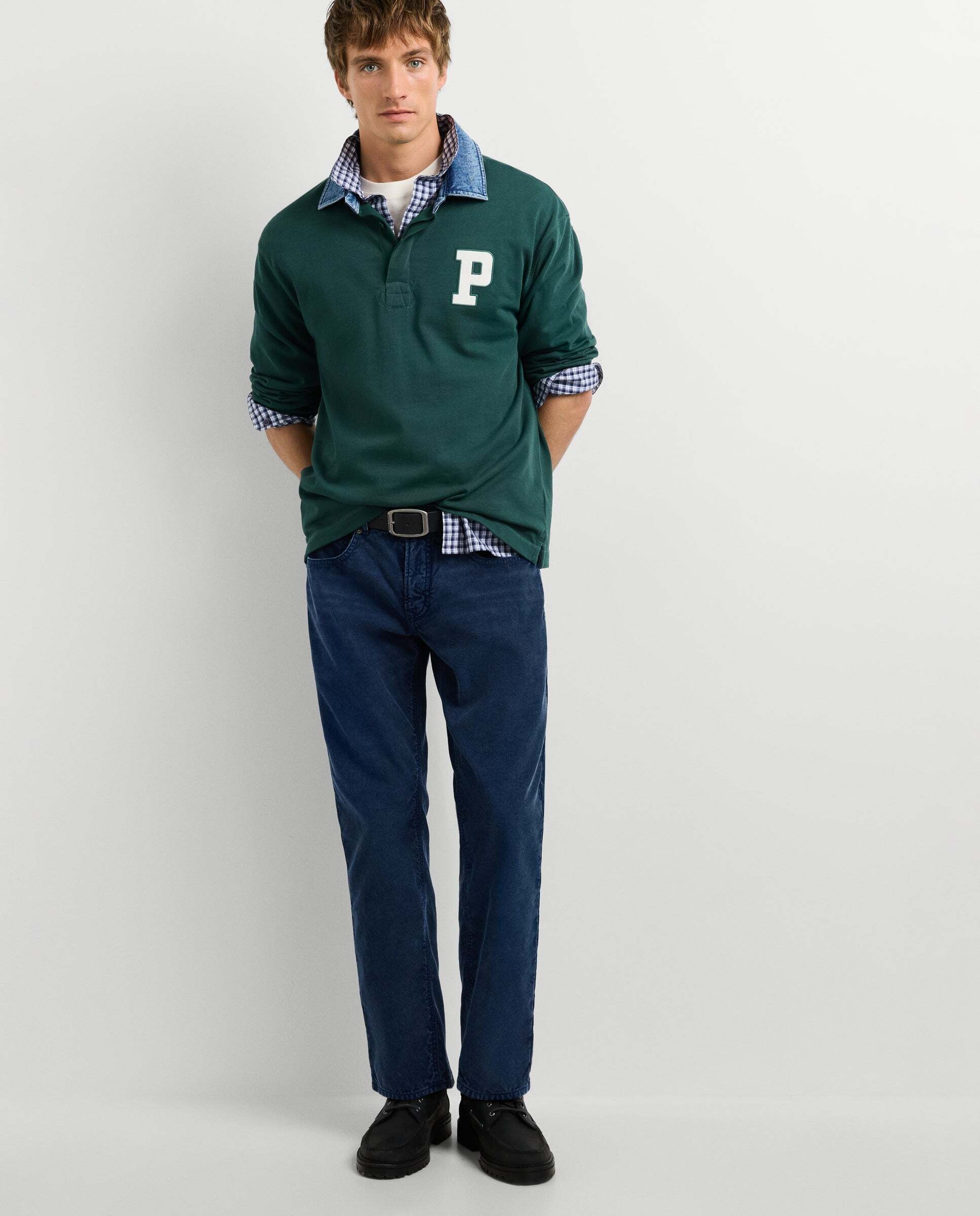 Cash - Pepe Jeans - pantalón 5 bolsillos pana fit regular - Azul Azul-2