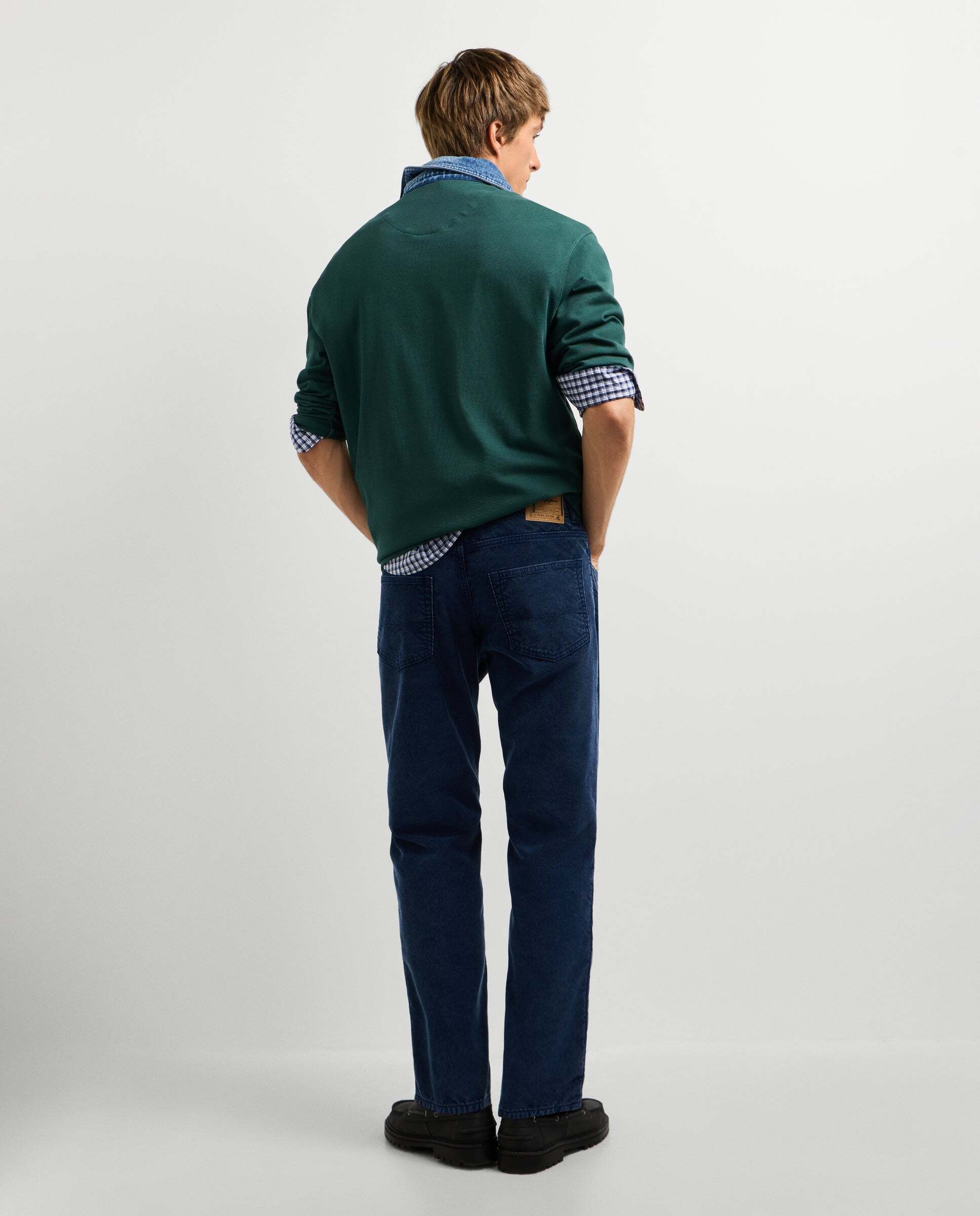 Cash - Pepe Jeans - pantalón 5 bolsillos pana fit regular - Azul Azul-3