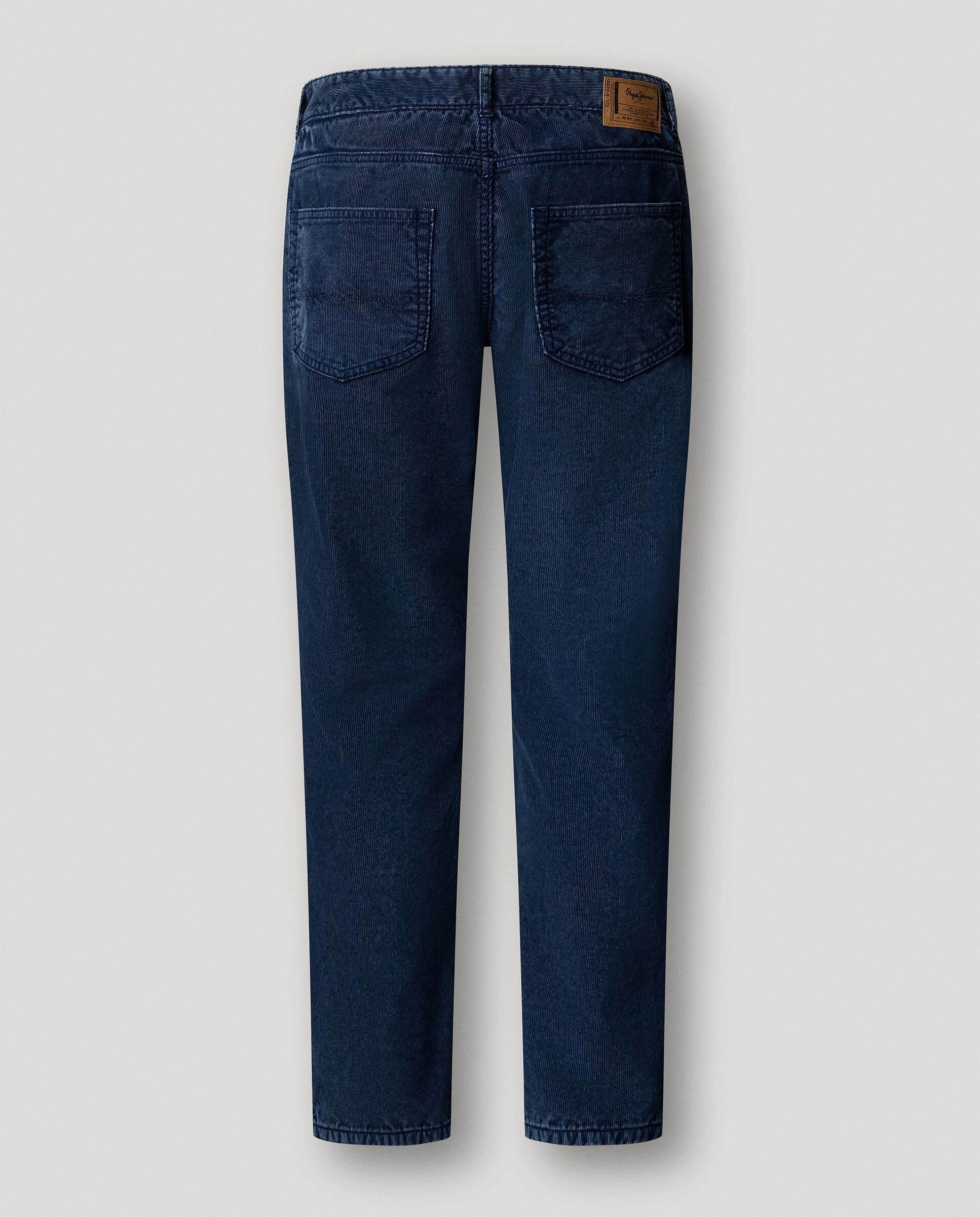 Cash - Pepe Jeans - pantalón 5 bolsillos pana fit regular - Azul Azul-5
