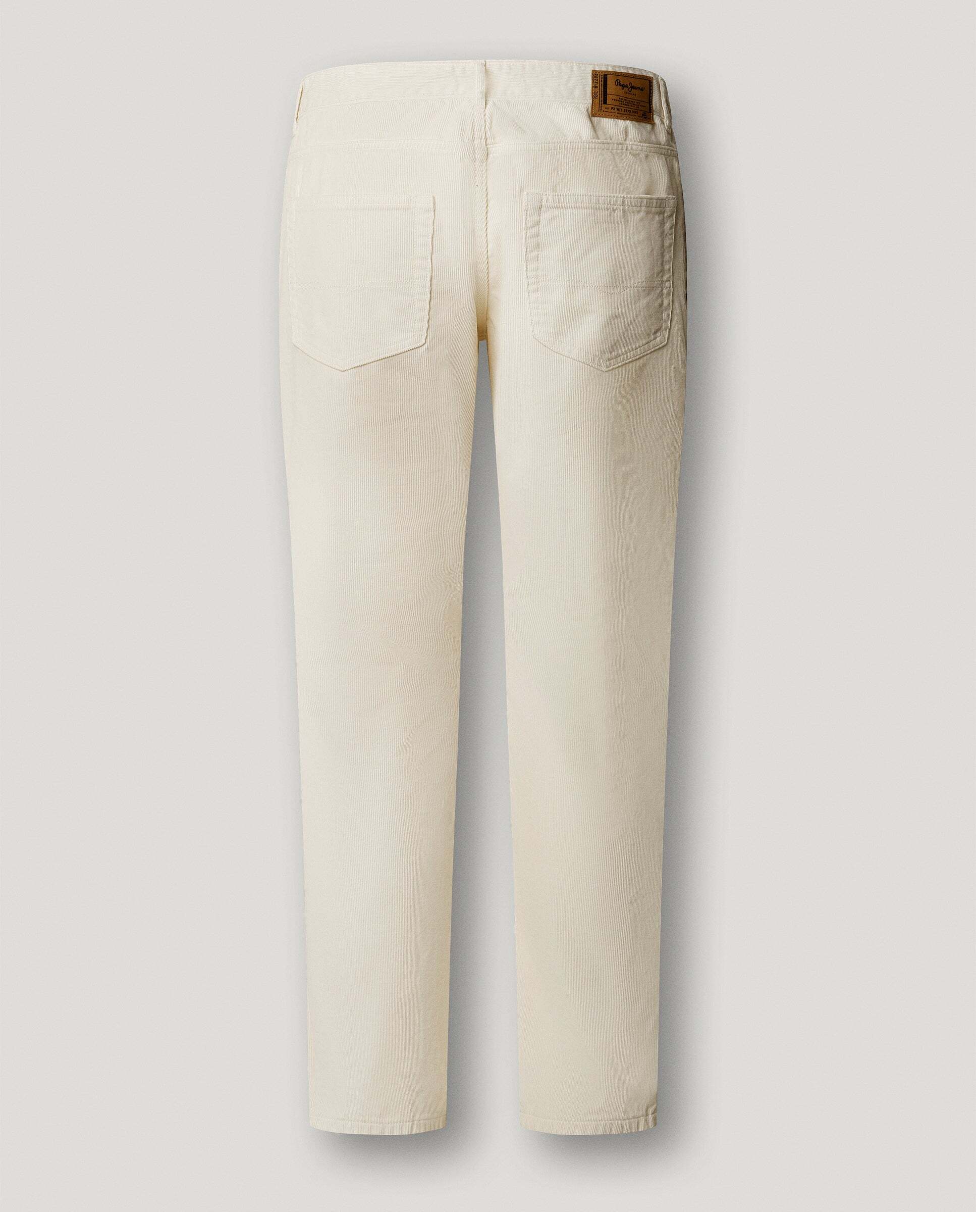 Cash - Pepe Jeans - pantalón 5 bolsillos pana fit regular - Blanco Blanco-5