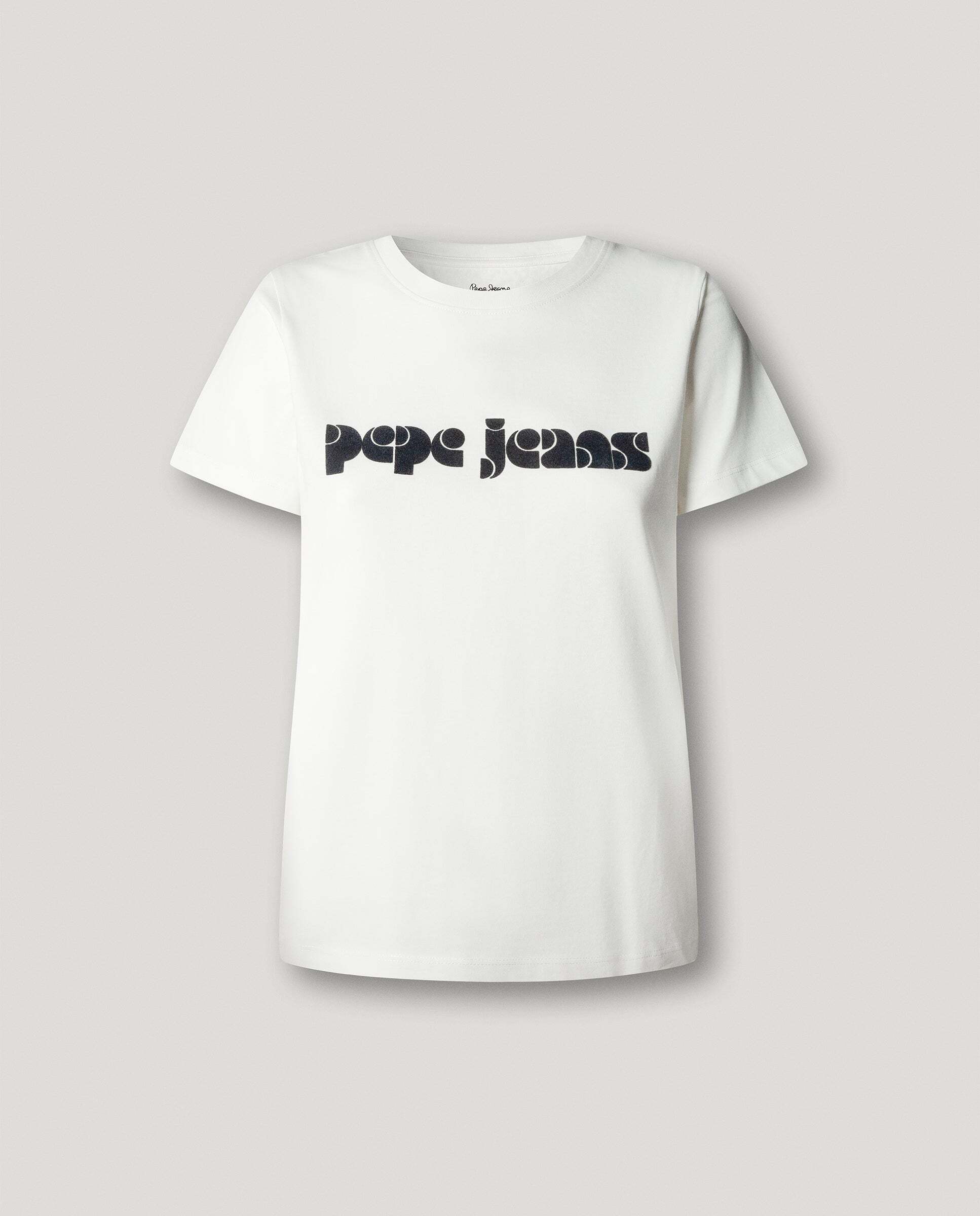 Camiseta de mujer logo retro estampado - Pepe Jeans - Blanco Blanco-6
