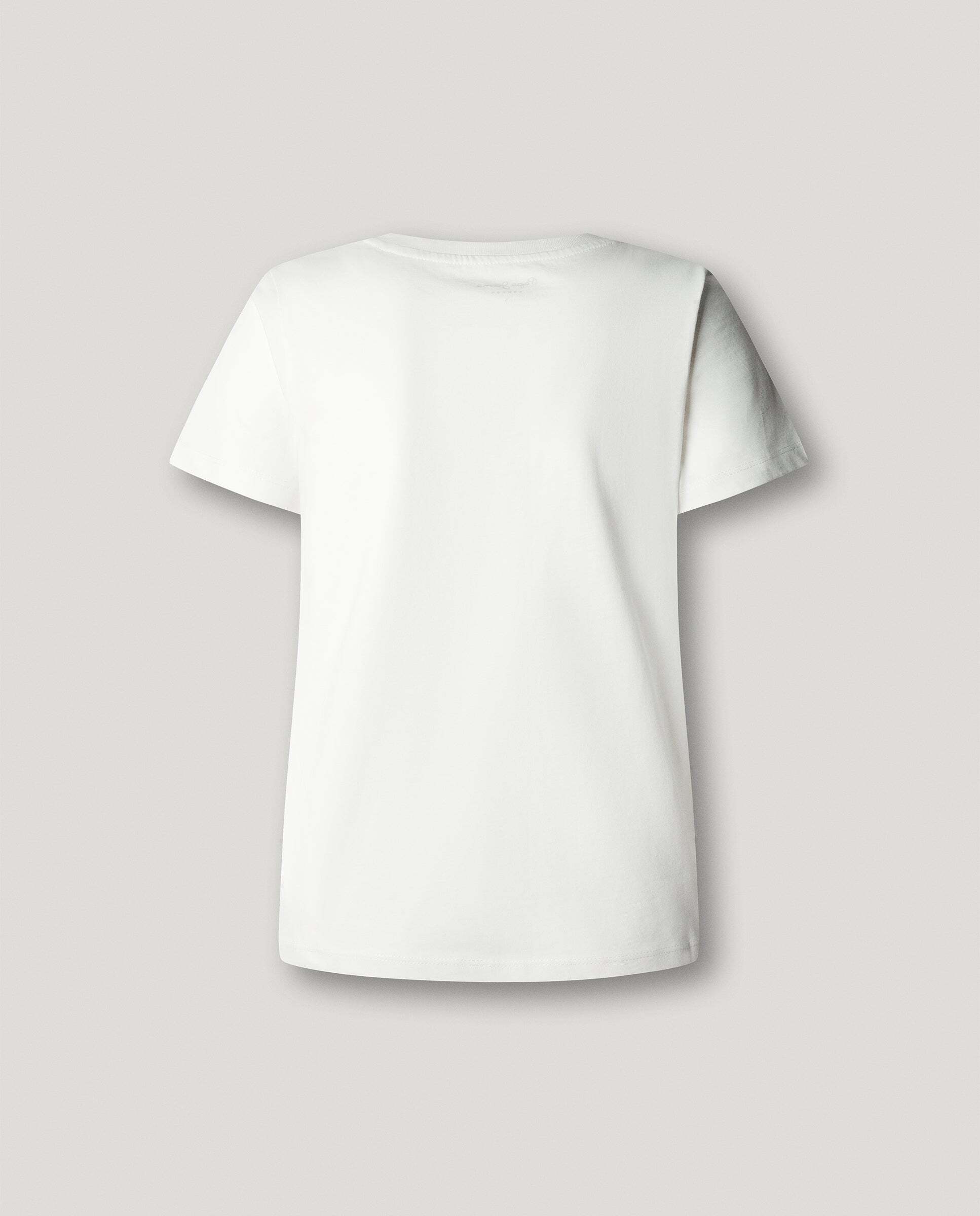 Camiseta de mujer logo retro estampado - Pepe Jeans - Blanco Blanco-5