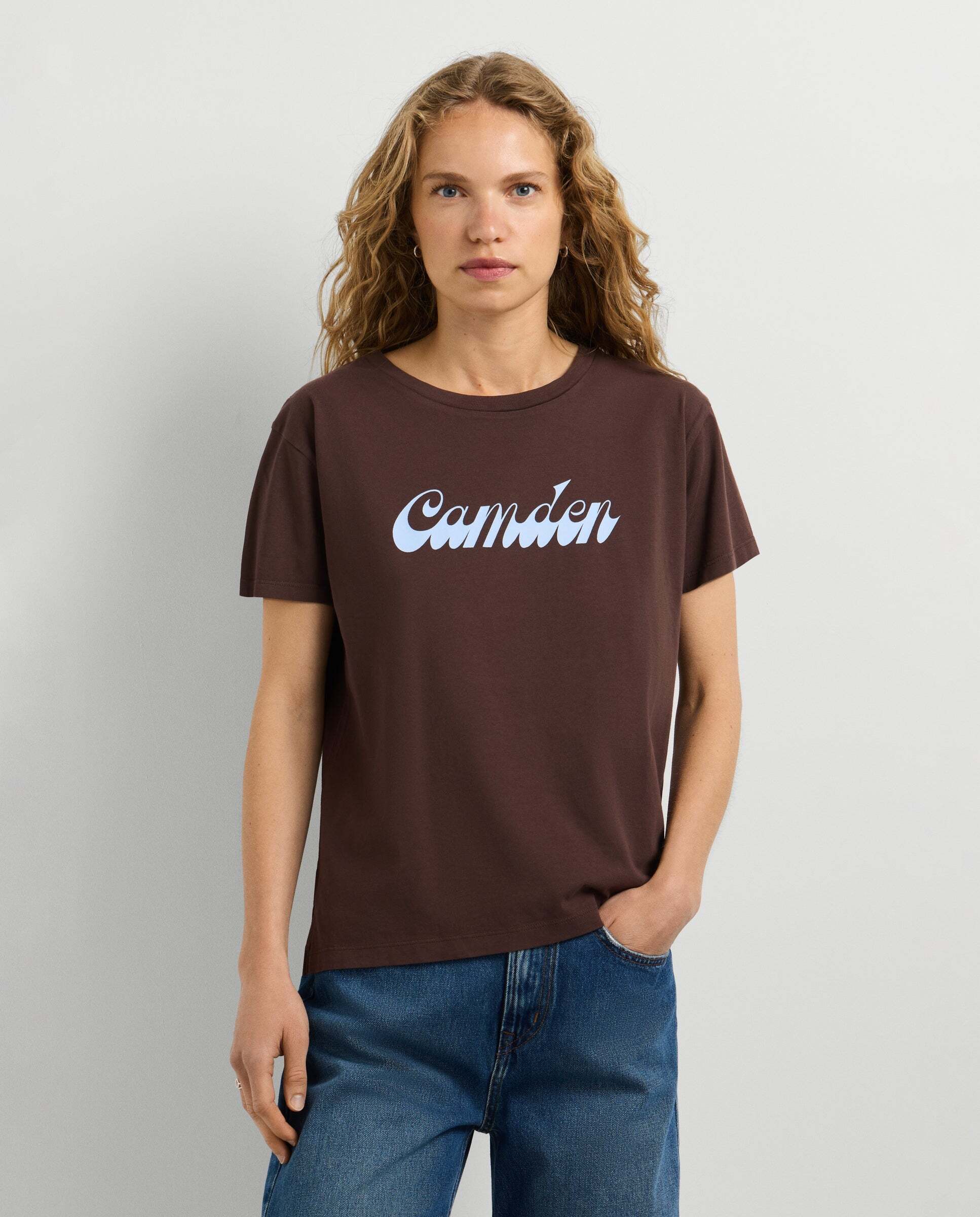 Camiseta de mujer gráfico estampado - Pepe Jeans - Marrón Marrón-1