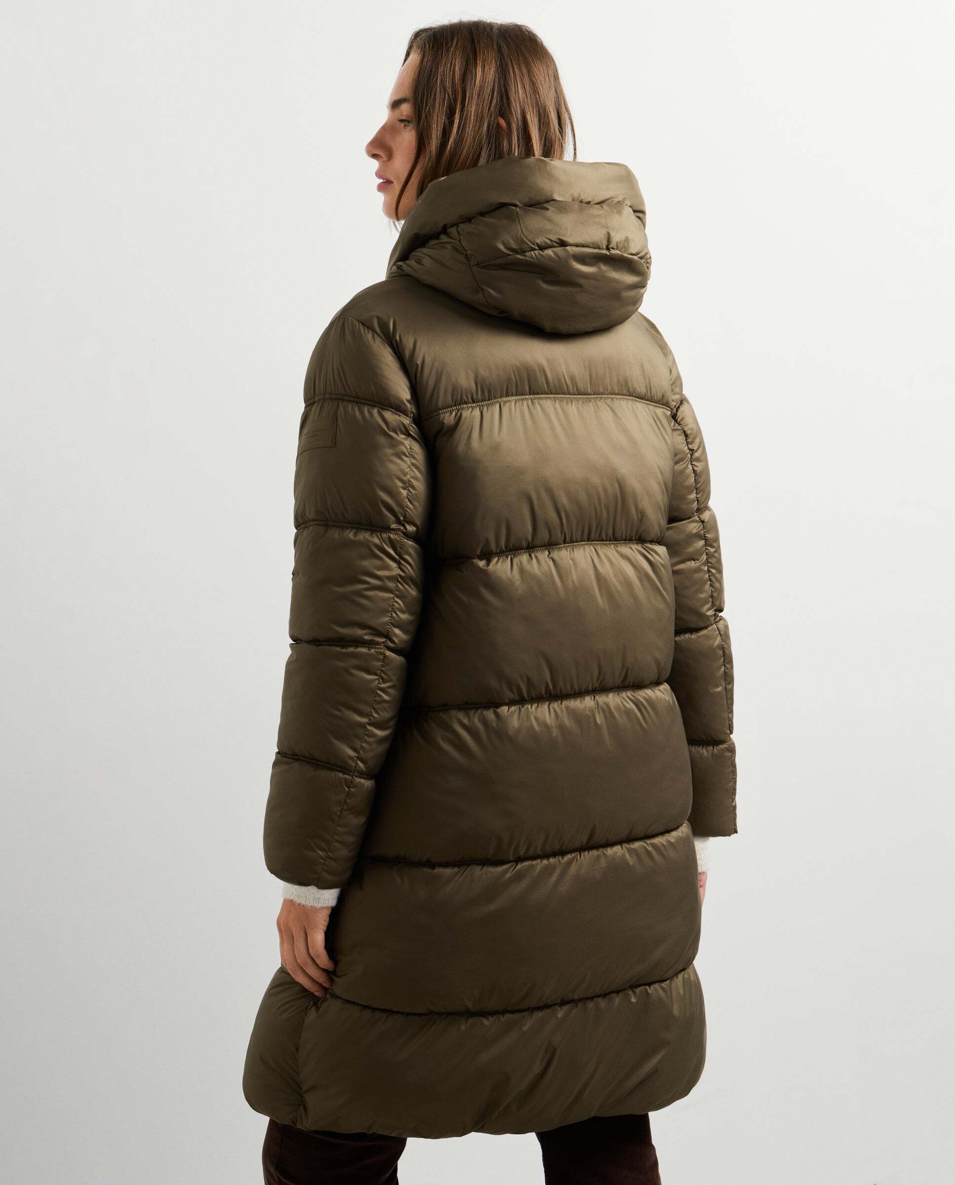 Plumífero de mujer largo acolchado impermeable - Pepe Jeans - Verde Verde-3