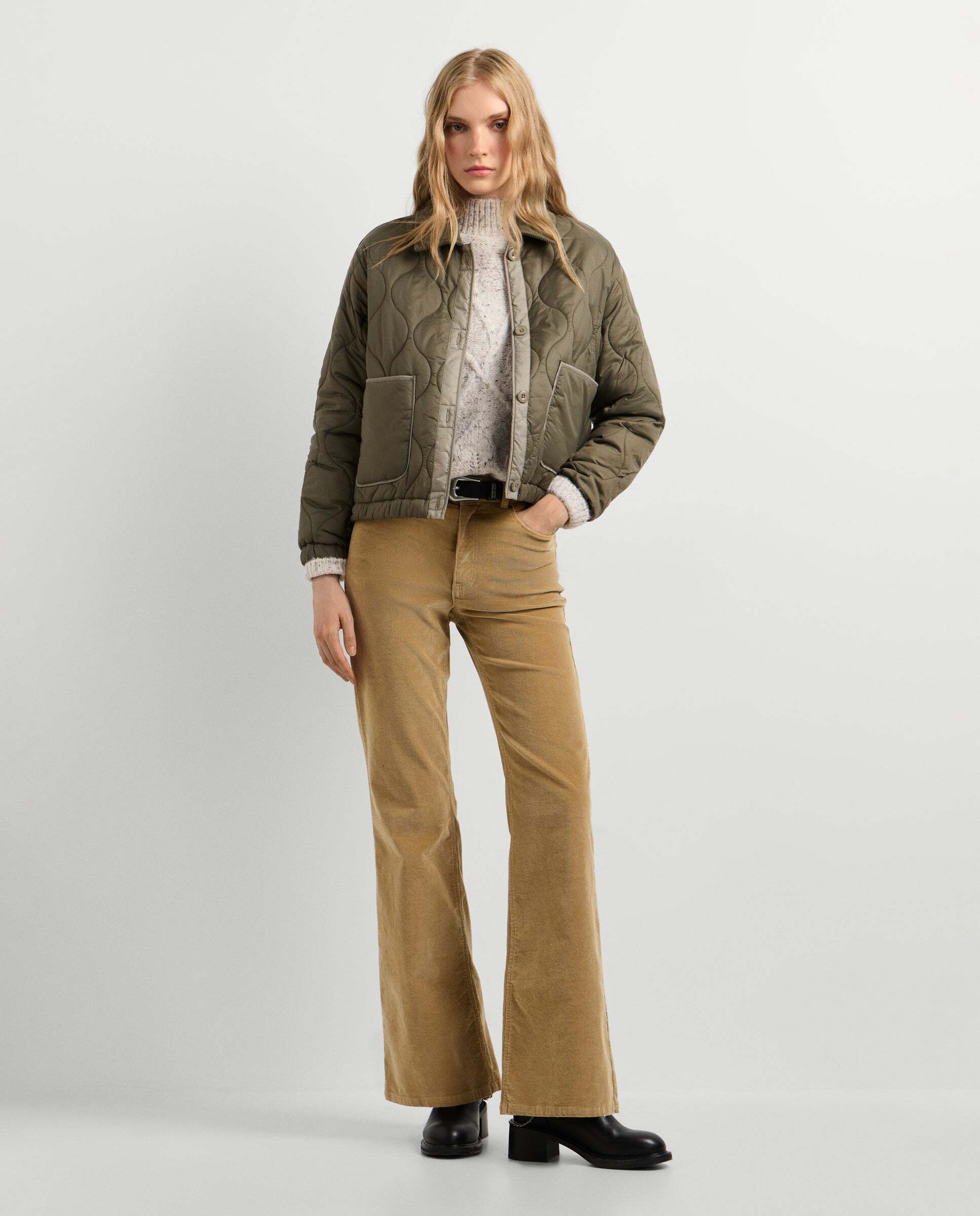 Vaquero de mujer fit skinny y tiro medio - Pepe Jeans - regent - Verde Verde-2
