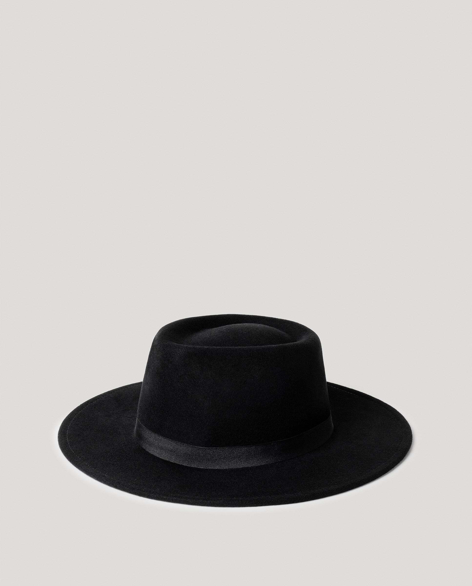 Sombrero de mujer fedora ala ancha - Pepe Jeans - Negro Negro-1