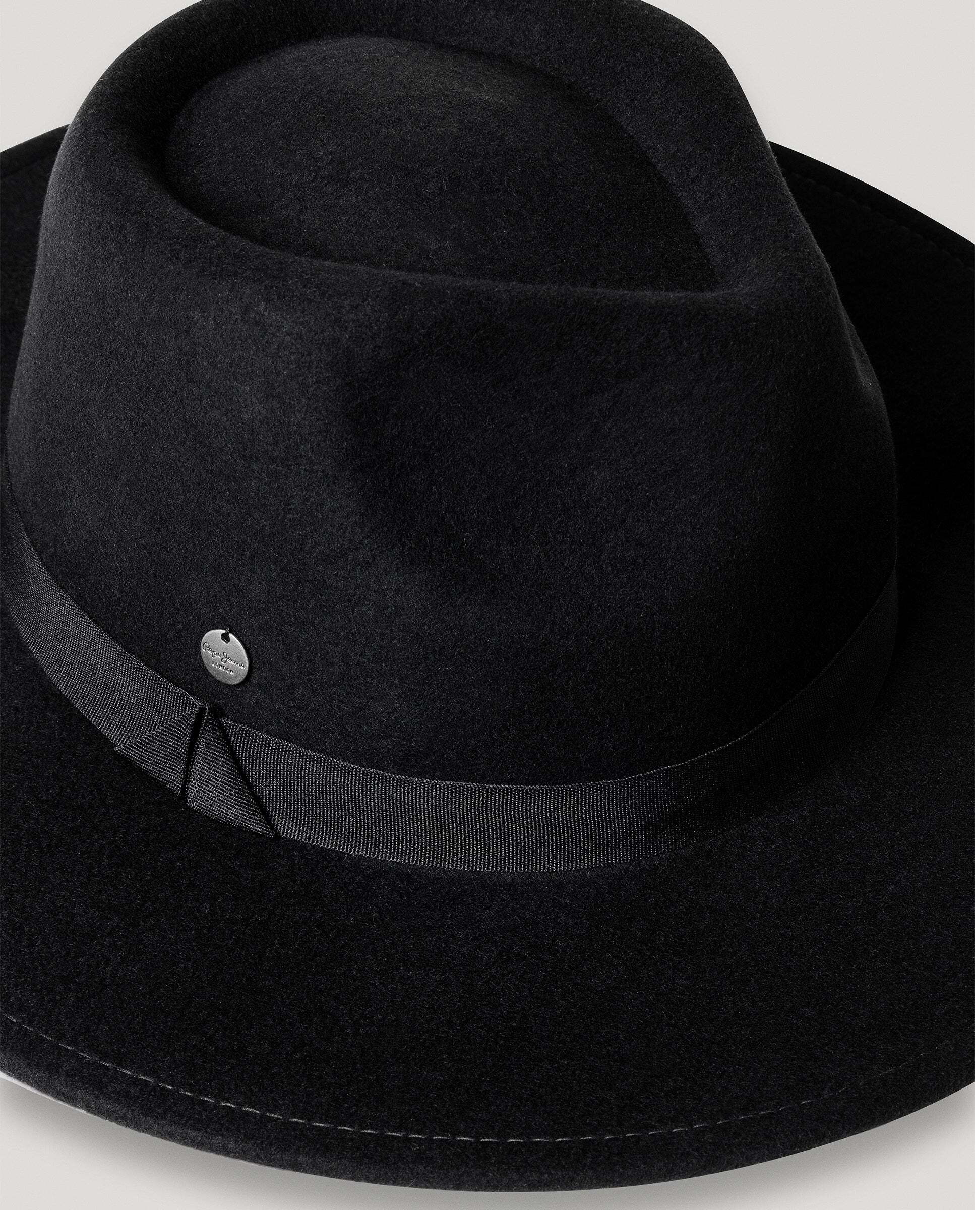 Sombrero de mujer fedora ala ancha - Pepe Jeans - Negro Negro-4