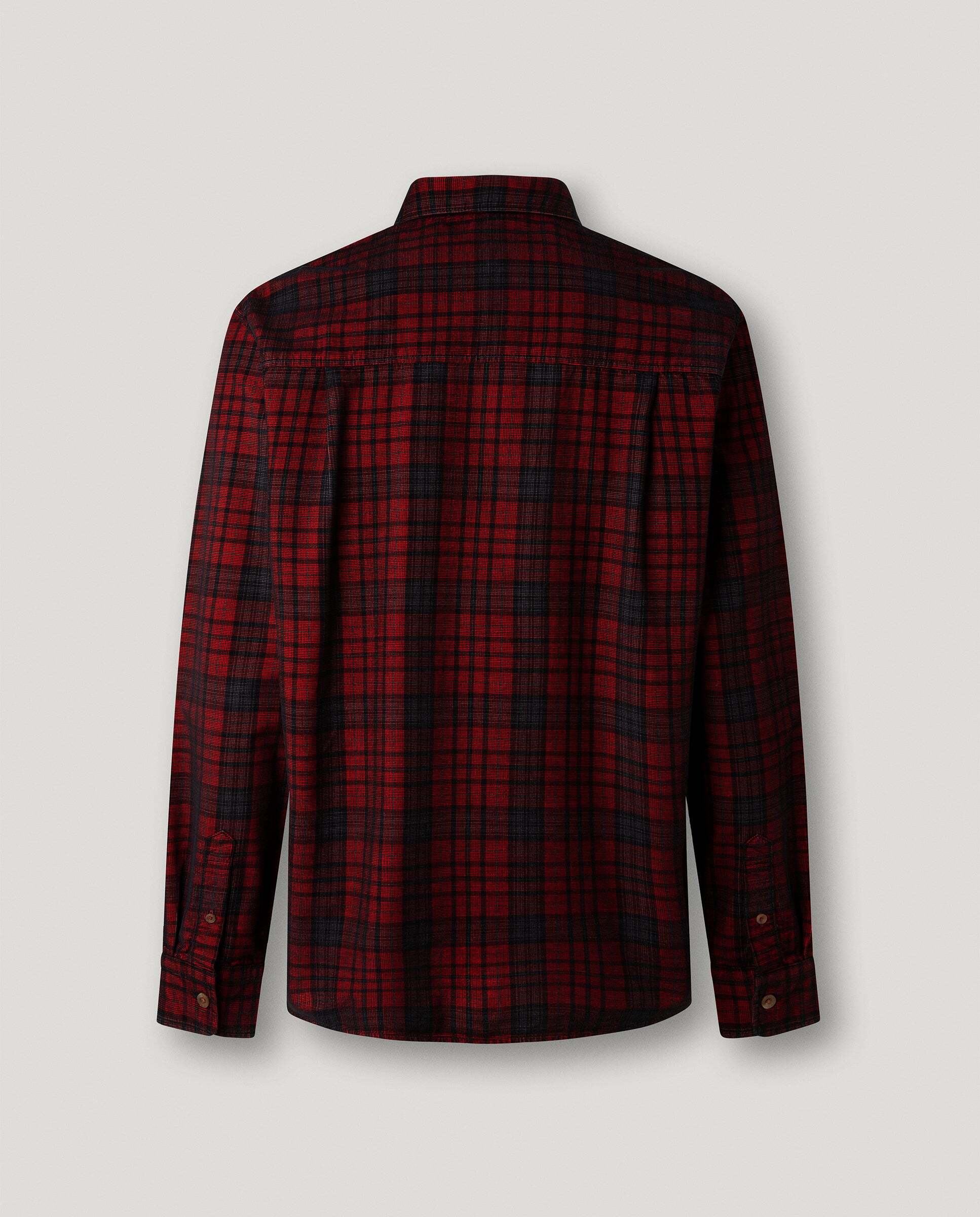 Camisa de hombre pana cuadros fit regular - Pepe Jeans - Rojo Rojo-5