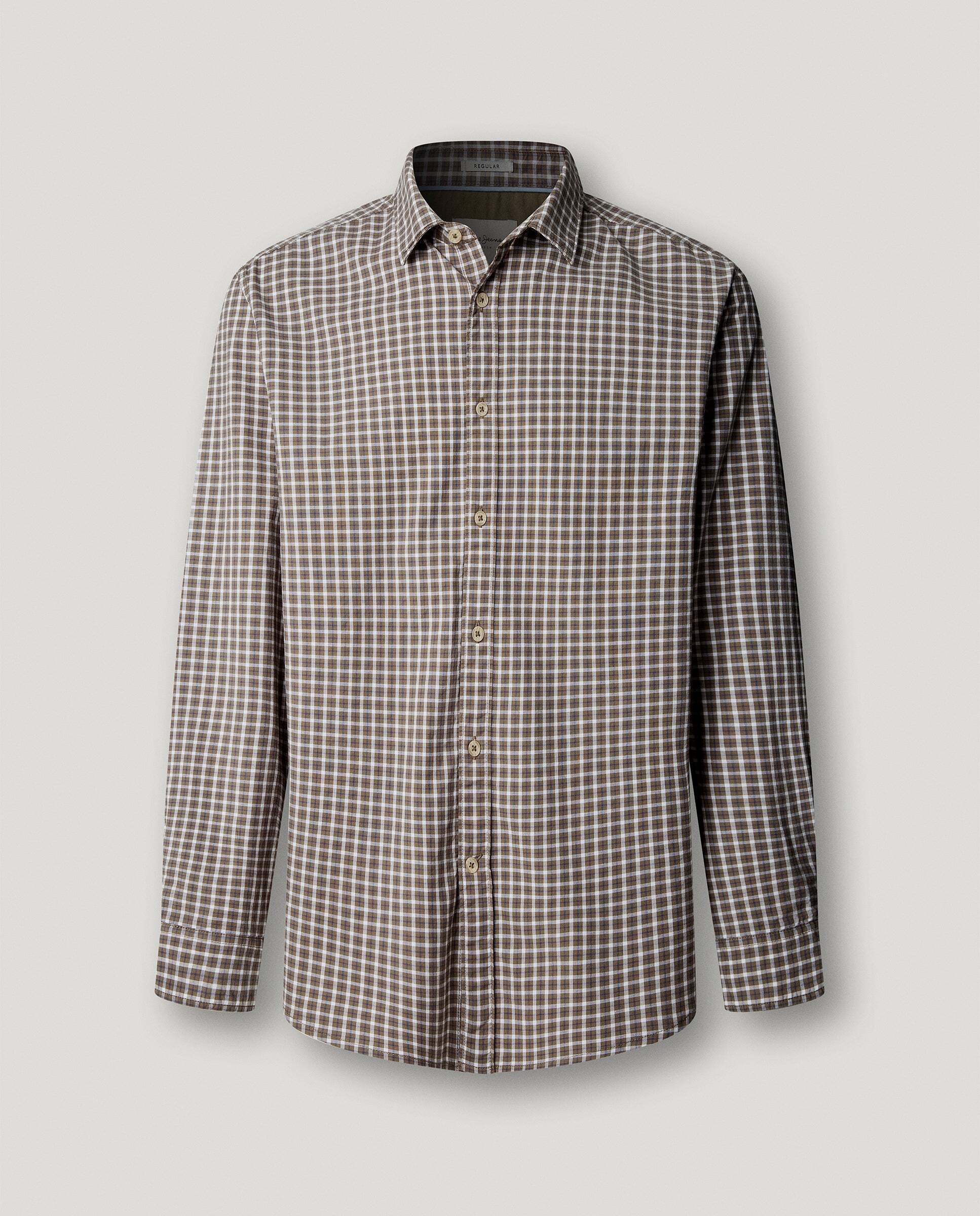 Camisa de hombre popelín cuadros fit regular - Pepe Jeans - Verde Verde-6