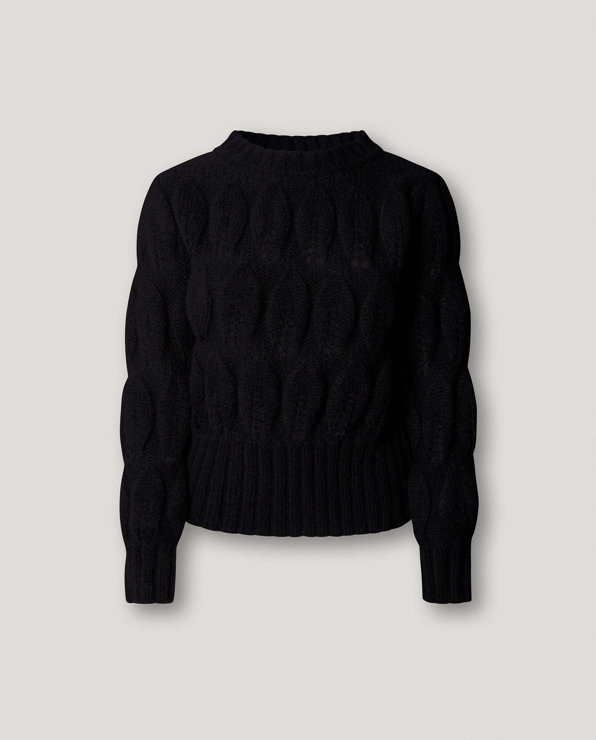 Jersey de mujer trenzado cuello alto - Pepe Jeans - Negro Negro-6