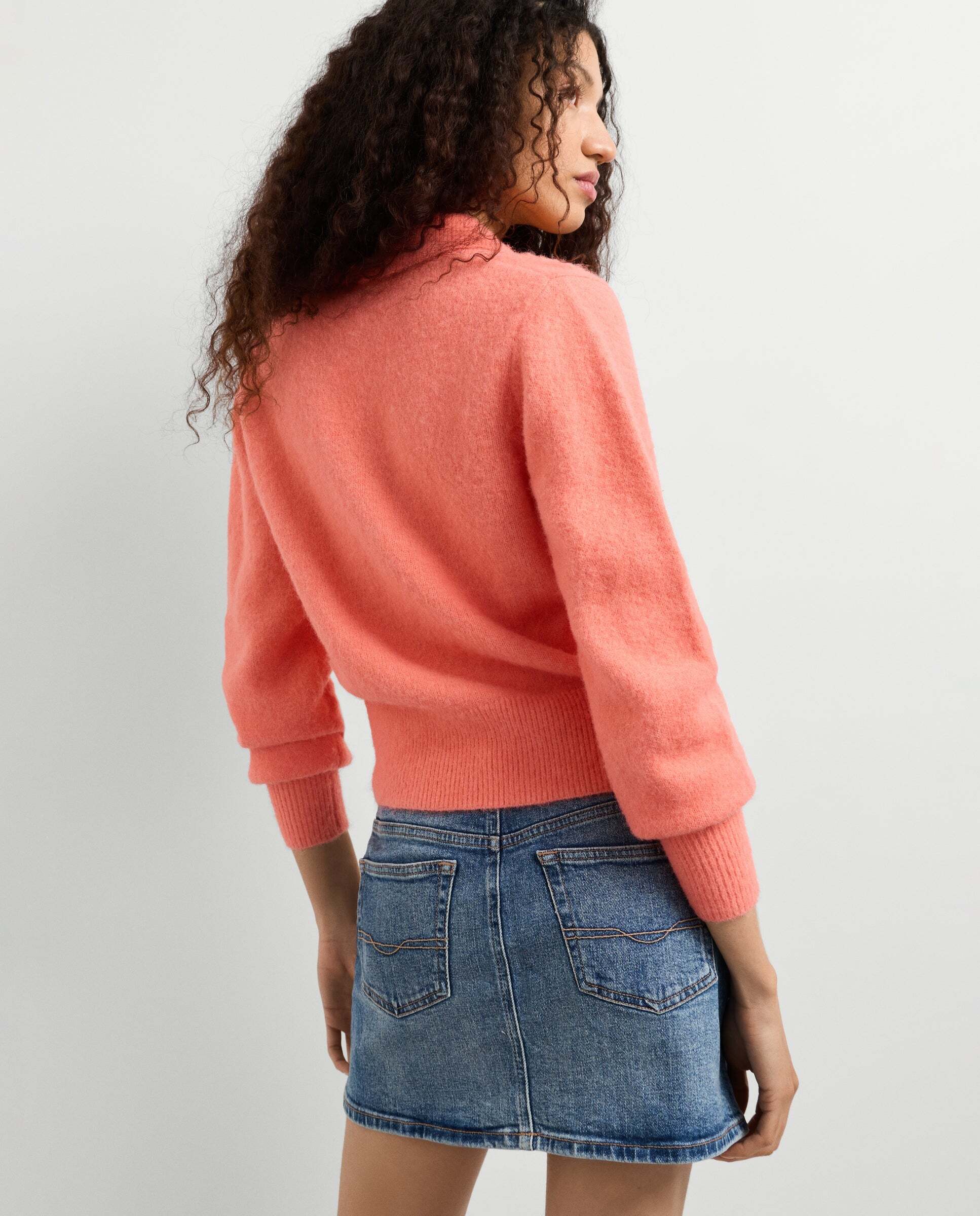 Jersey de mujer punto cuello polo - Pepe Jeans - Rosa Rosa-3