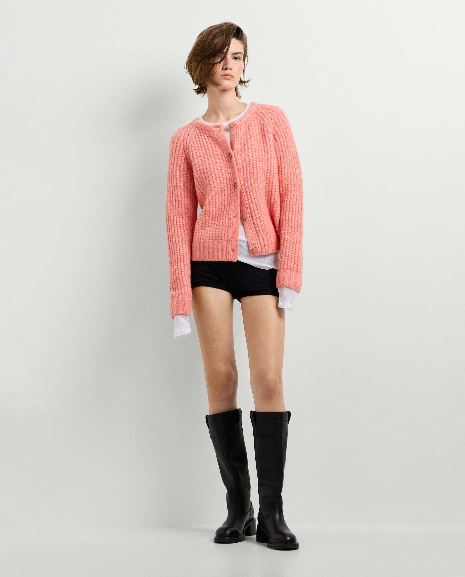 Cárdigan de mujer punto cierre abotonado - Pepe Jeans - Rosa Rosa-2