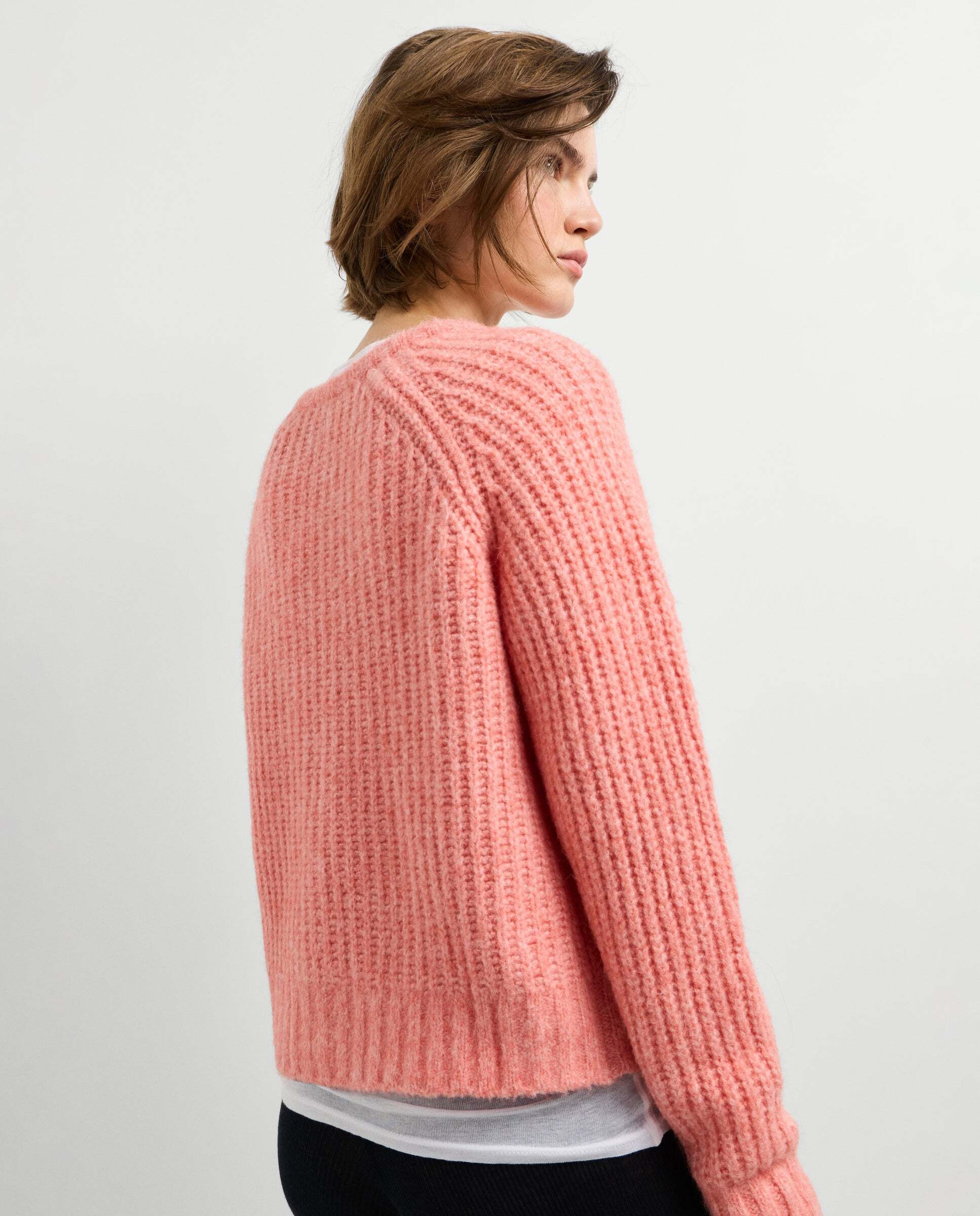 Cárdigan de mujer punto cierre abotonado - Pepe Jeans - Rosa Rosa-3