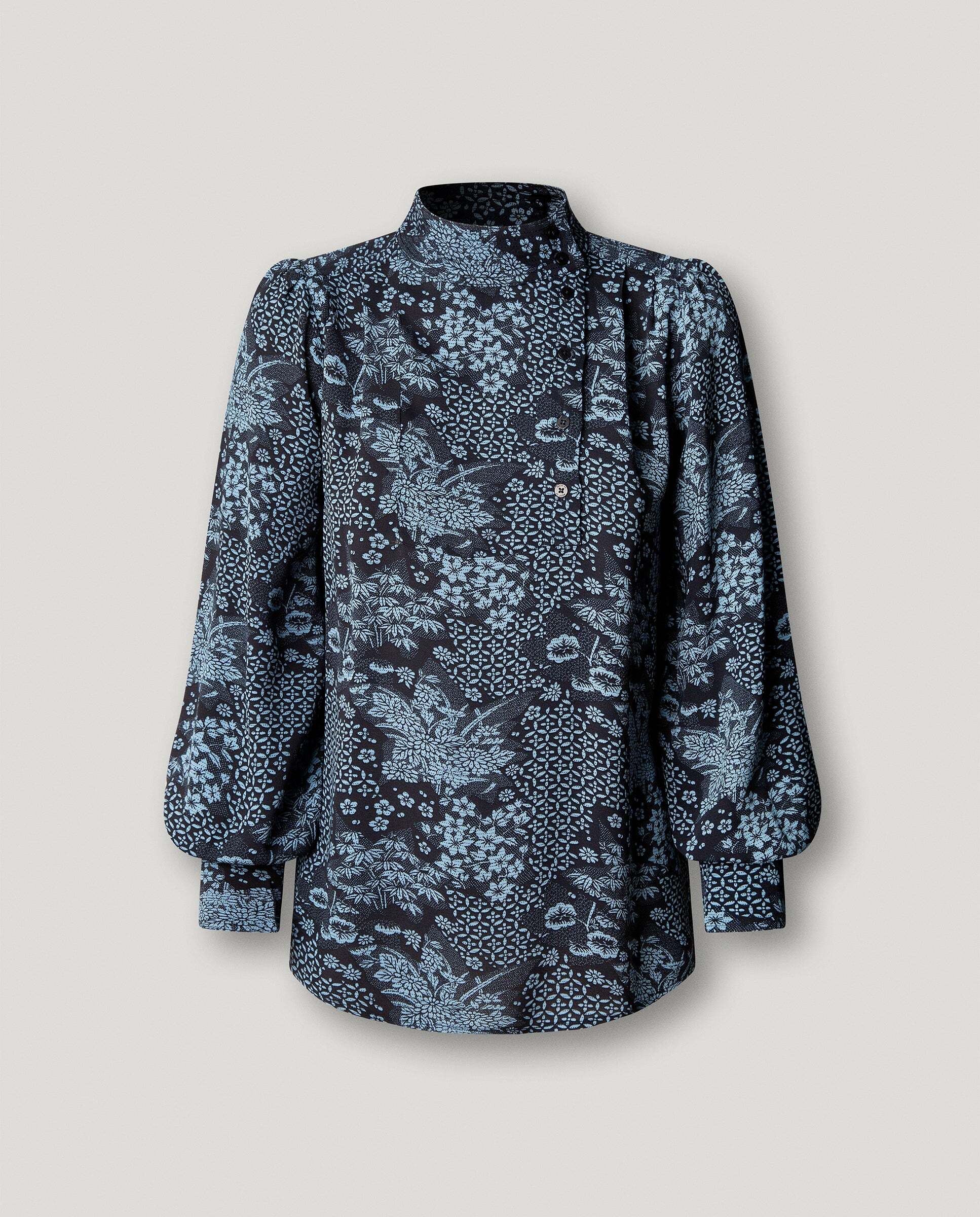 Blusa de mujer fluida estampado floral - Pepe Jeans - Azul Azul-6