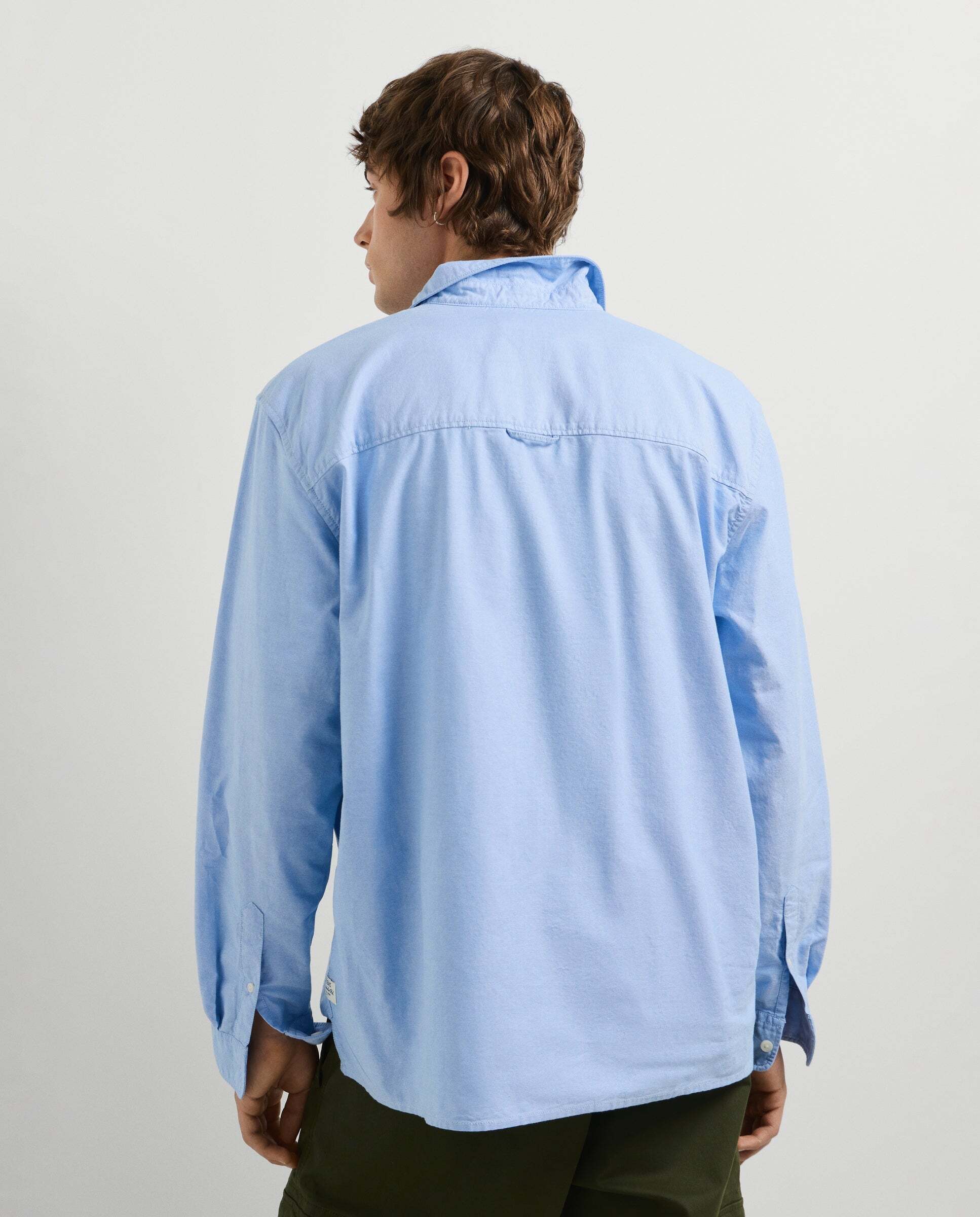 Camisa de hombre oxford fit casual - Pepe Jeans - Azul claro Azul claro-3