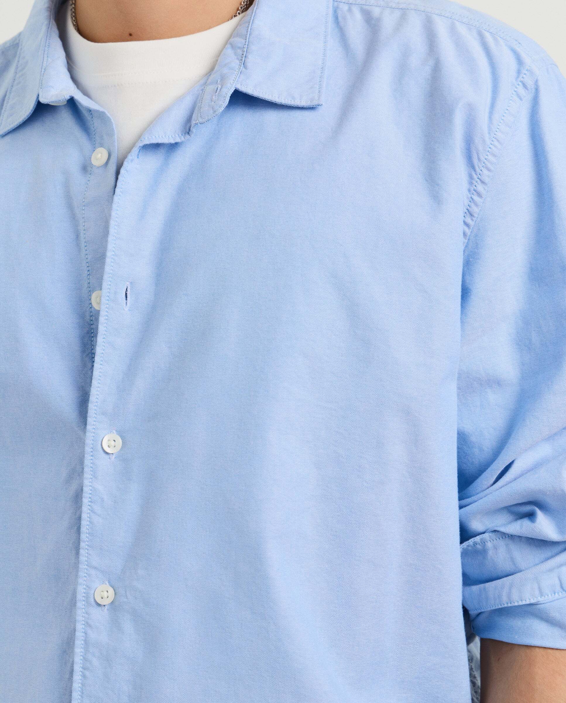 Camisa de hombre oxford fit casual - Pepe Jeans - Azul claro Azul claro-4
