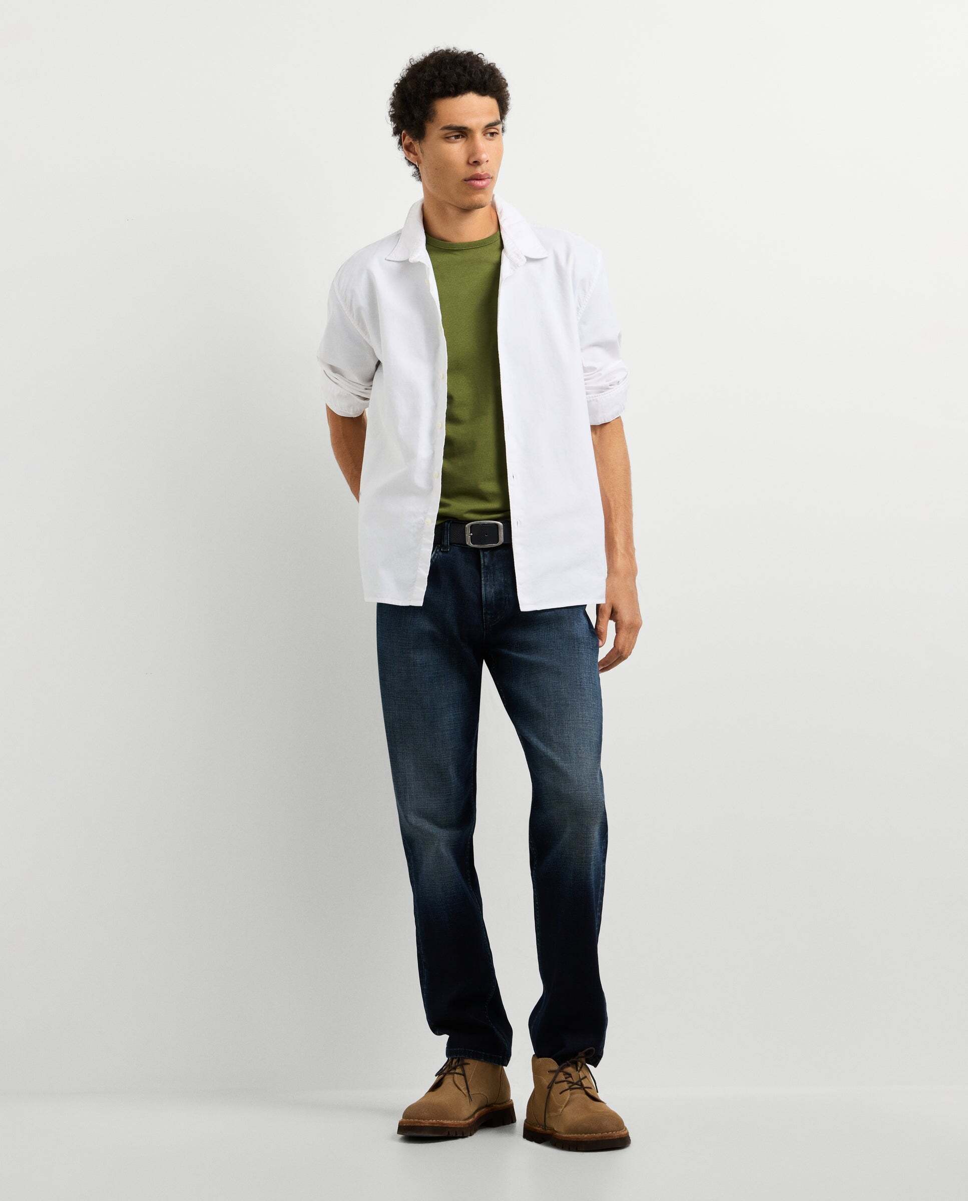 Camisa de hombre oxford fit casual - Pepe Jeans - Blanco Blanco-2