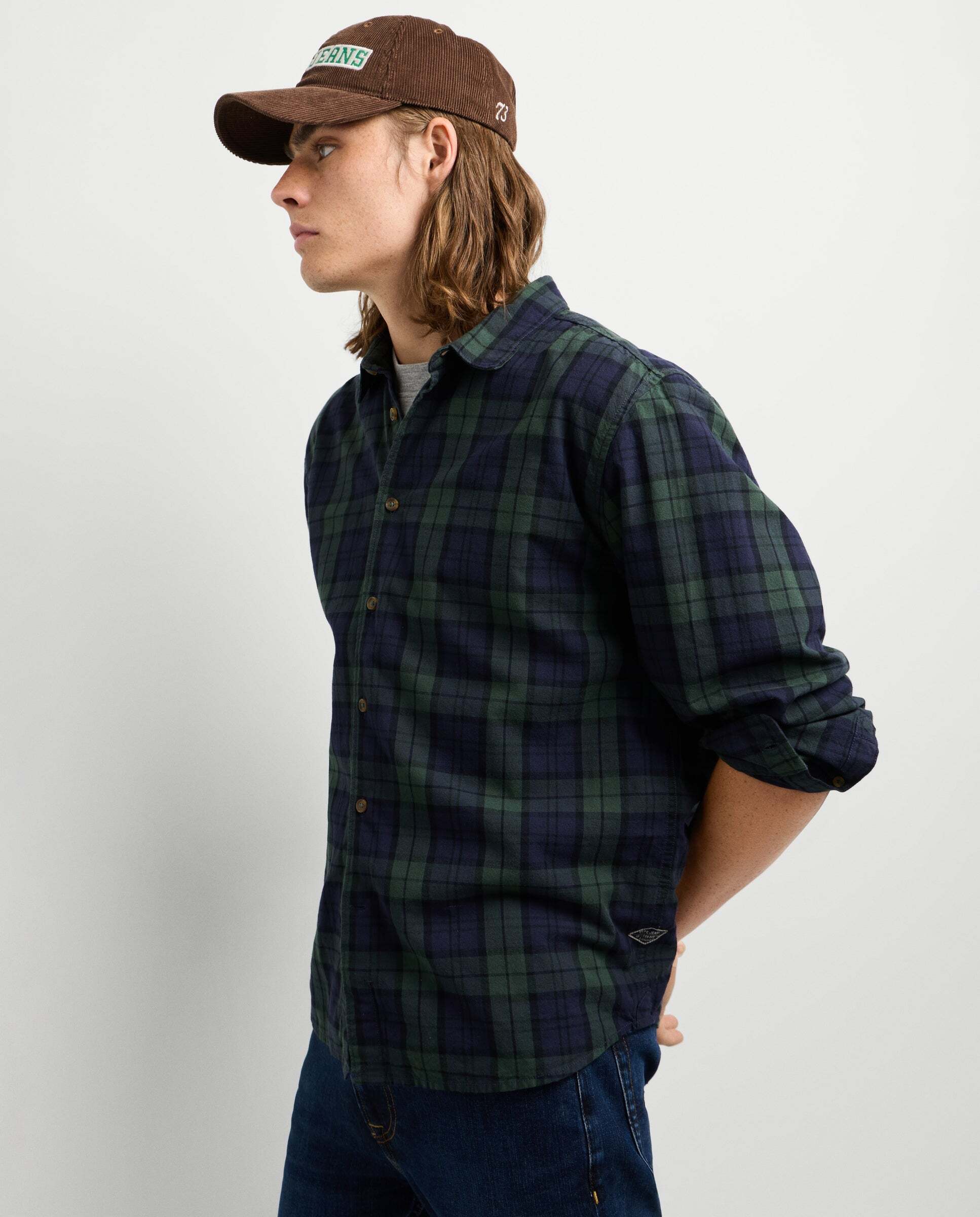 Camisa de hombre cuadros fit casual - Pepe Jeans - Verde Verde-1