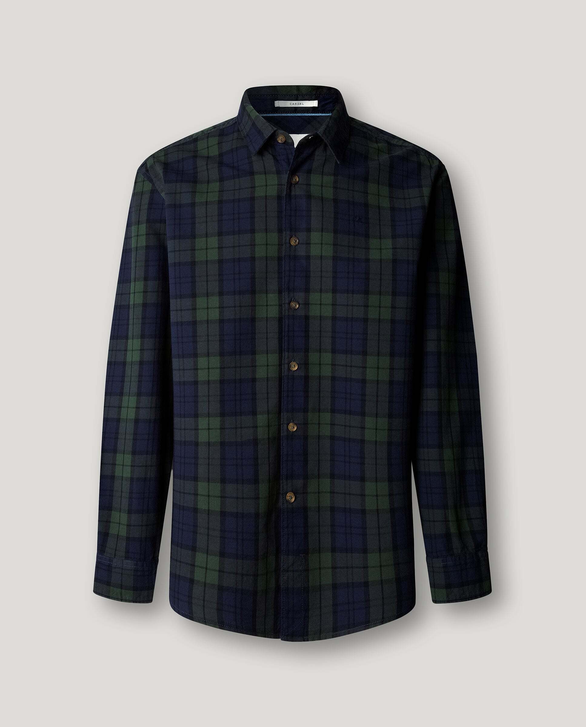 Camisa de hombre cuadros fit casual - Pepe Jeans - Verde Verde-6