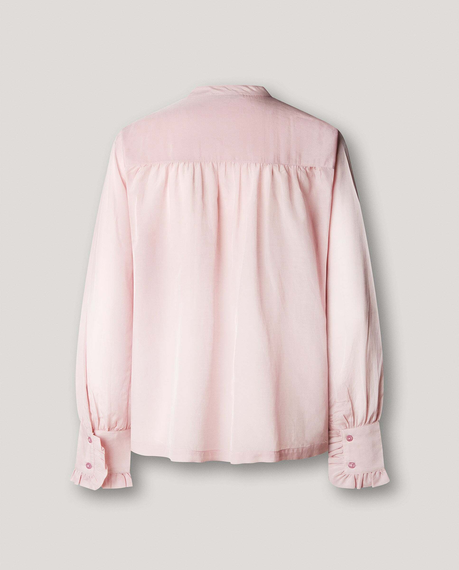 Blusa de mujer fluida cuello mao - Pepe Jeans - Rosa claro Rosa claro-6