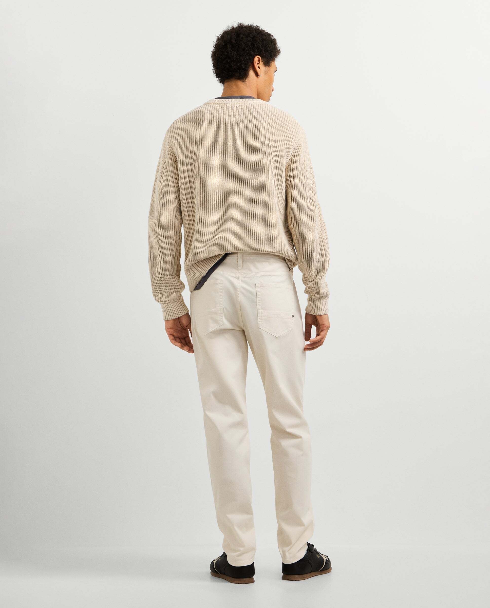 Pantalón de hombre 5 bolsillos fit taper - Pepe Jeans - Blanco Blanco-3