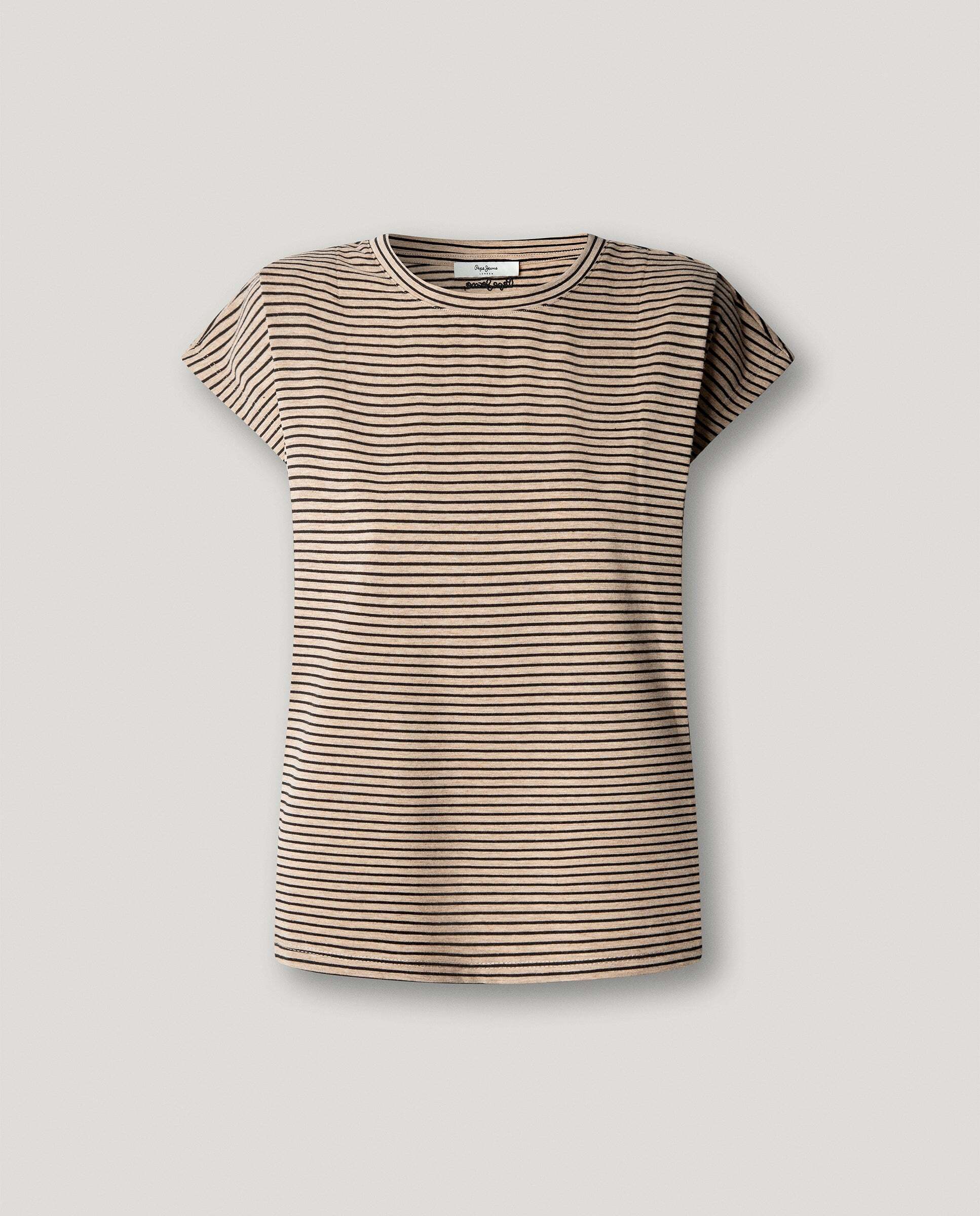 Camiseta de mujer de rayas - Pepe Jeans - Azul Océano Azul Océano-6