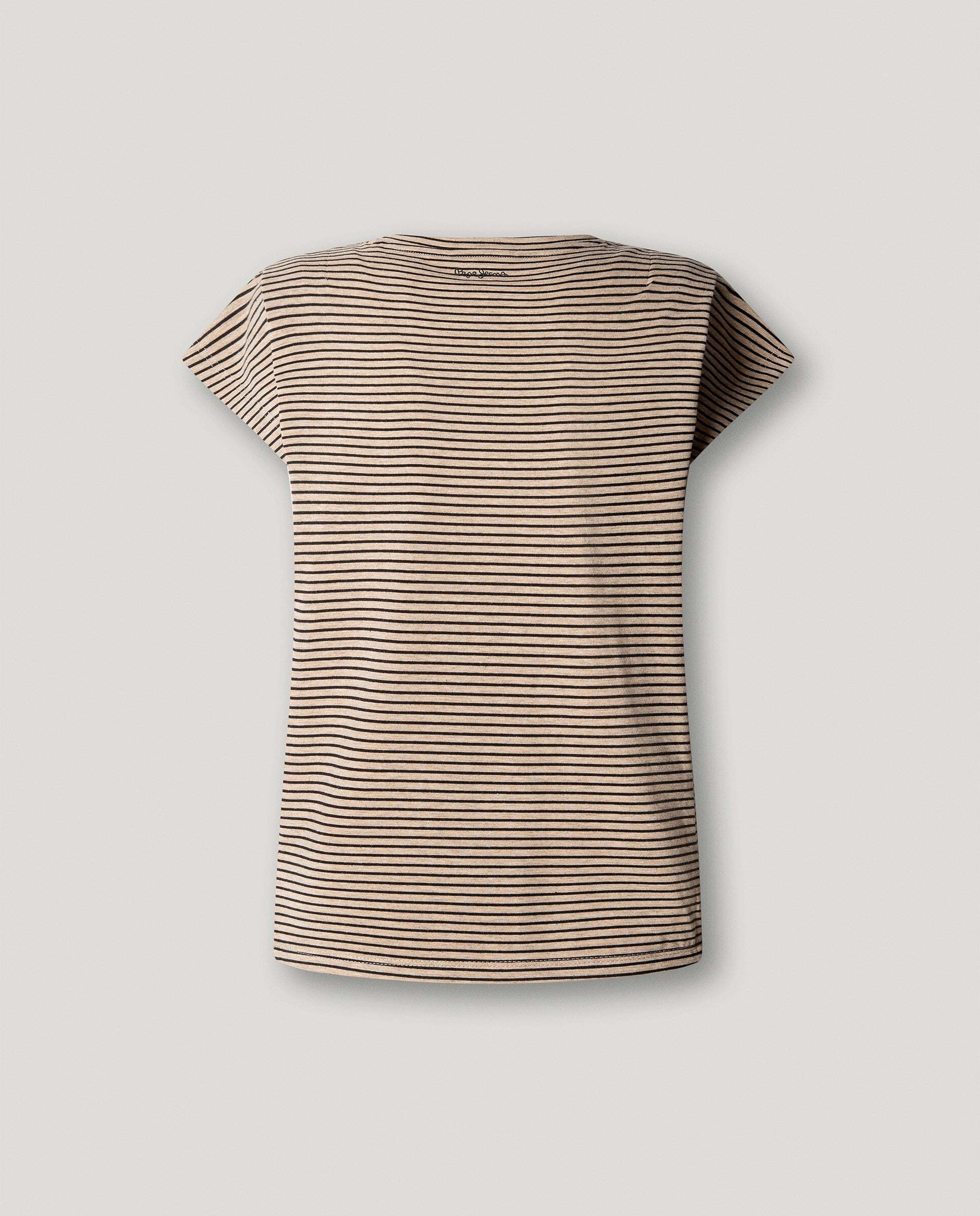 Camiseta de mujer de rayas - Pepe Jeans - Azul Océano Azul Océano-5