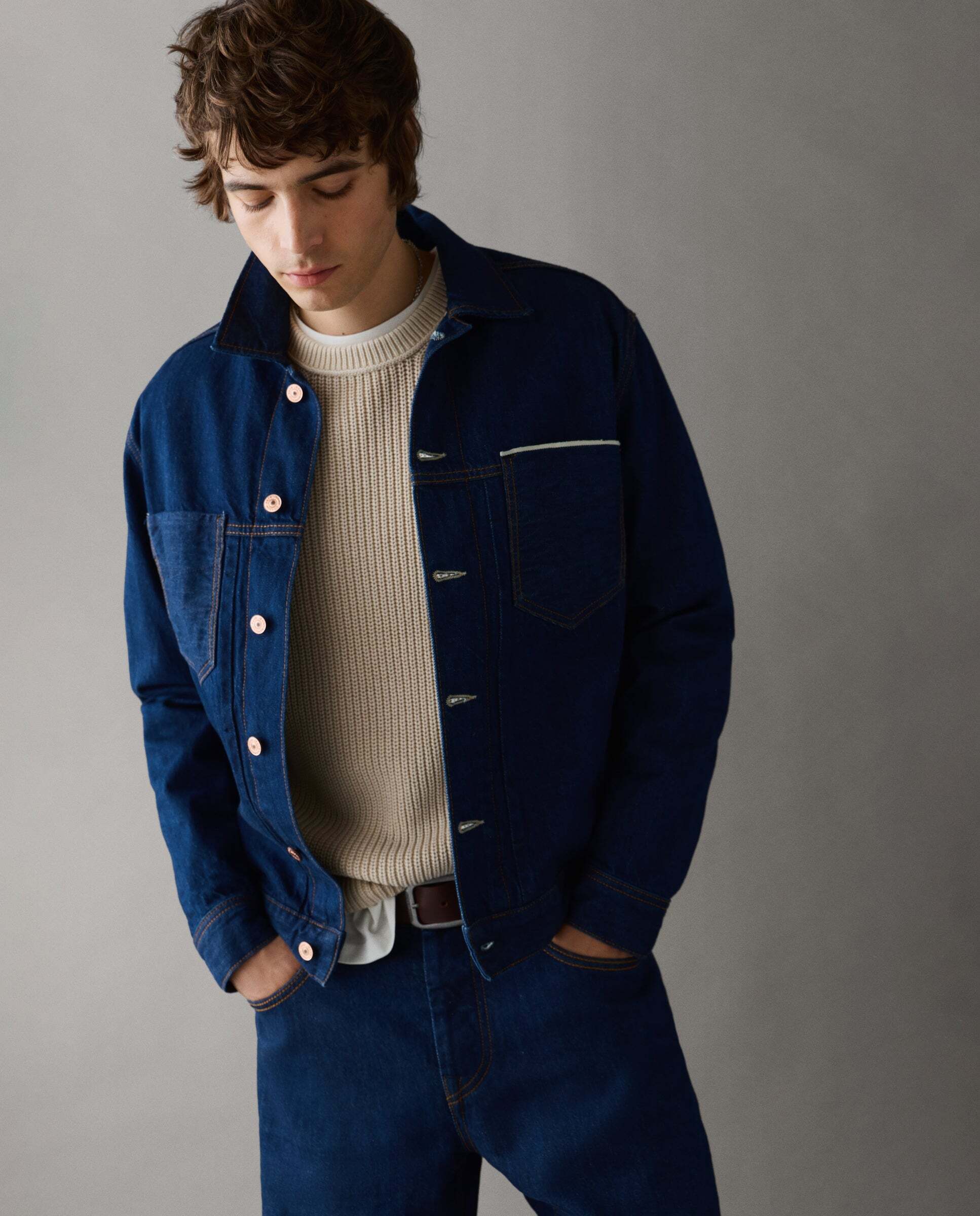 Cazadora denim selvedge fit relaxed - Pepe Jeans - Azul denim Azul denim-1