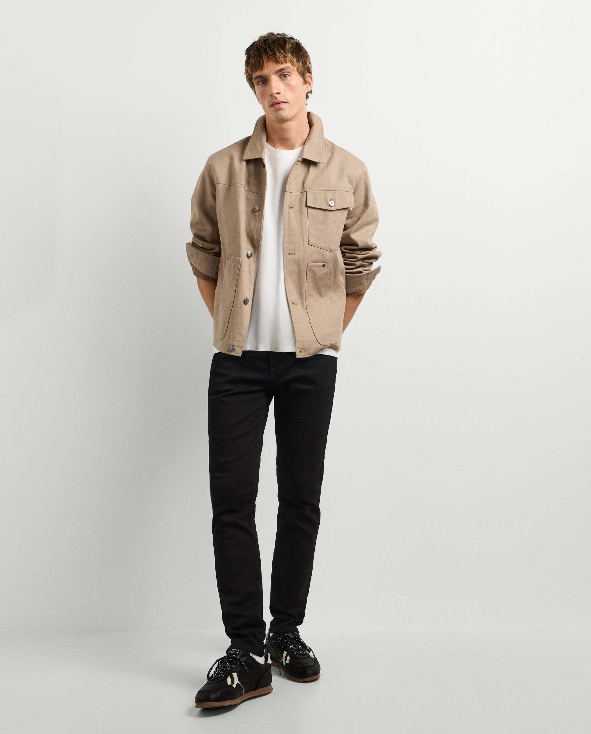Imagen 1 de Vaquero de hombre fit skinny tiro regular Negro