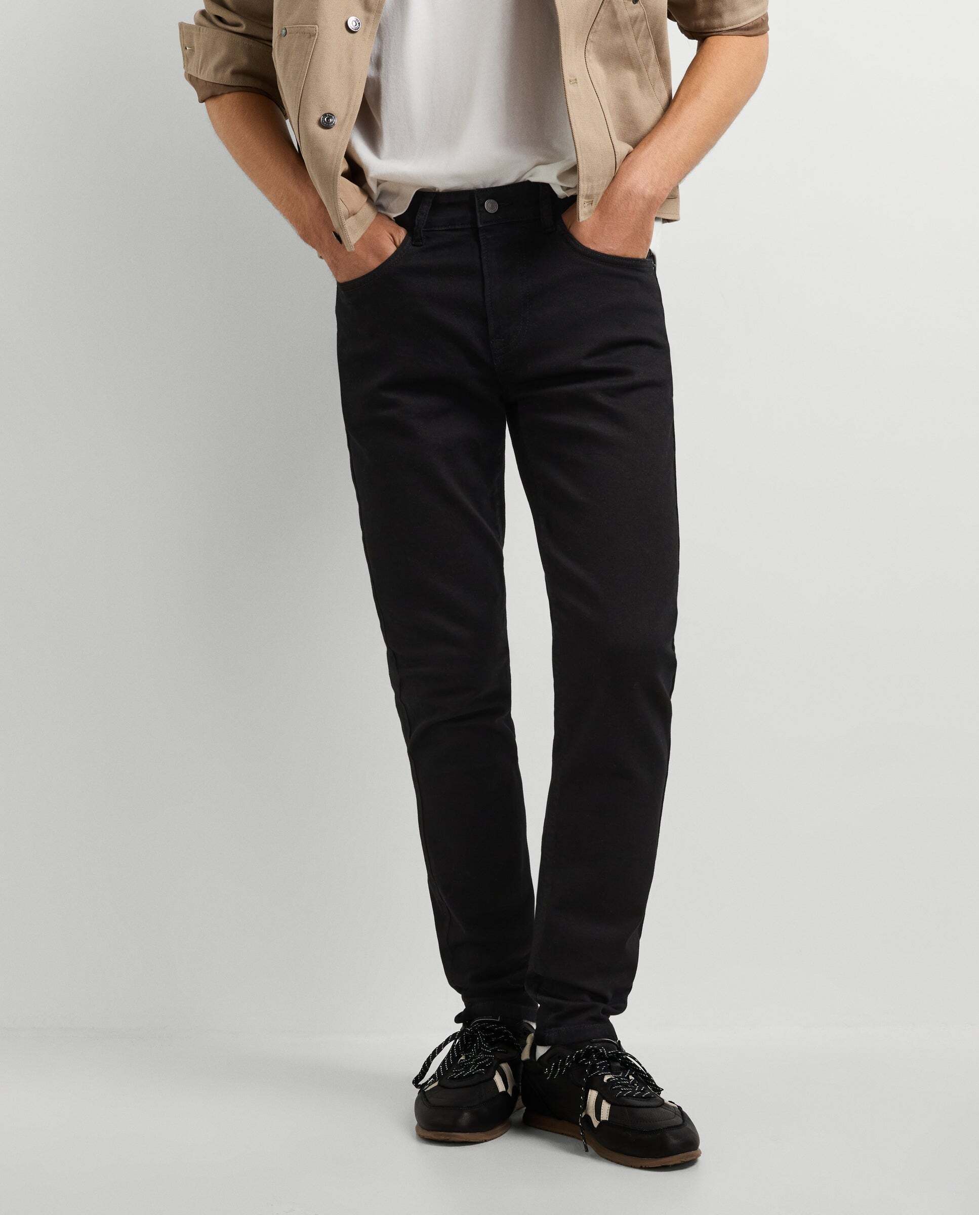 Imagen 2 de Vaquero de hombre fit skinny tiro regular - Pepe Jeans - Negro Negro