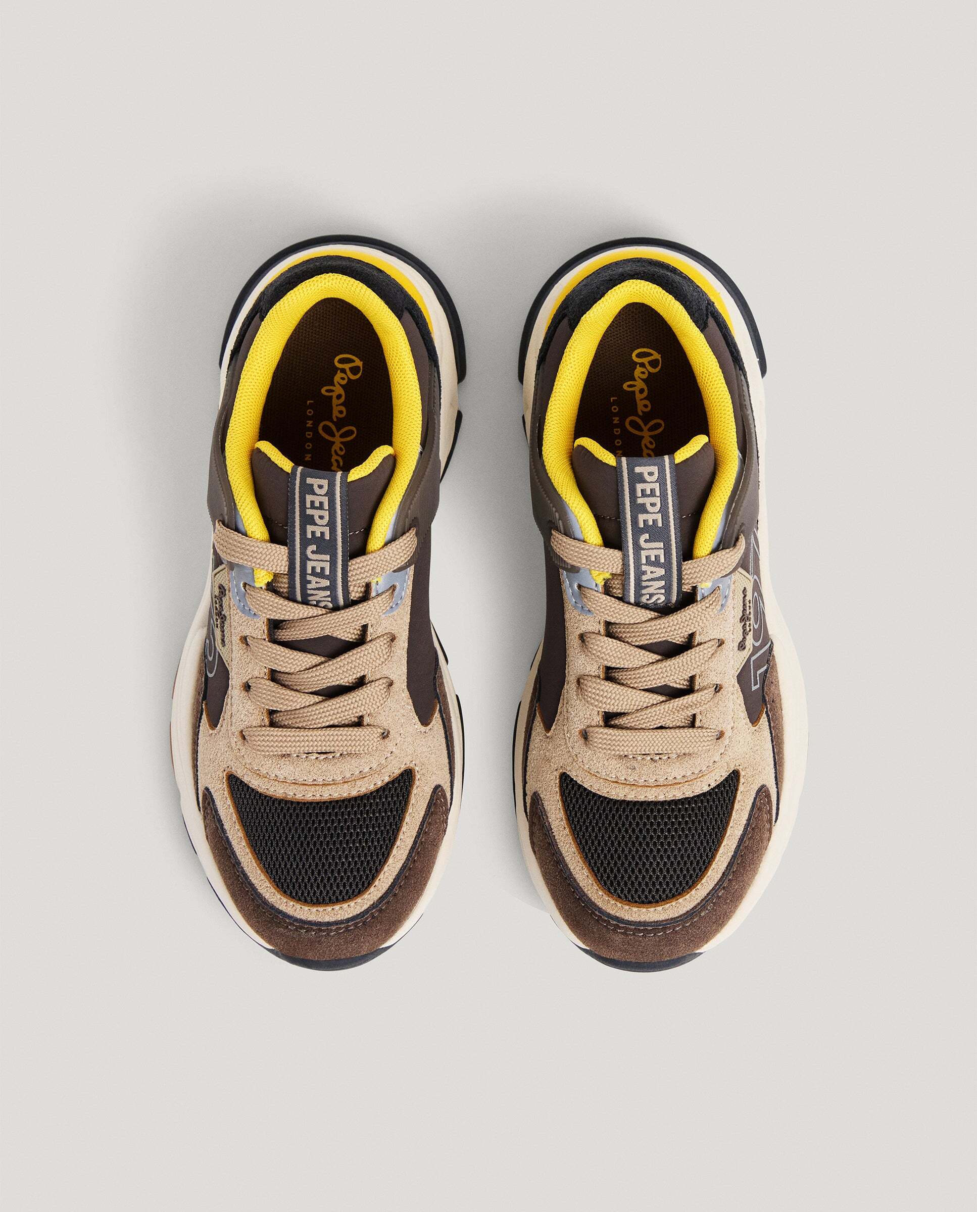 Imagen 2 de Zapatillas de niño combinadas - Pepe Jeans - Marrón Marrón