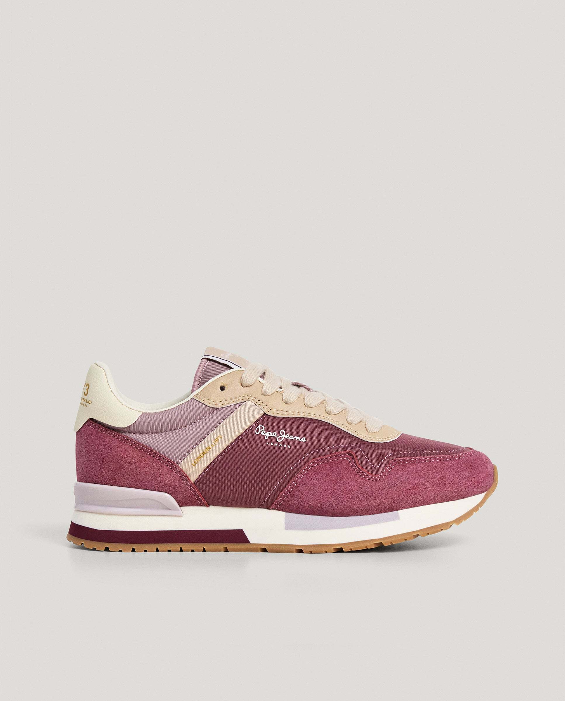 Hailon - Pepe Jeans - zapatillas running combinadas - Rojo cereza Rojo cereza-1