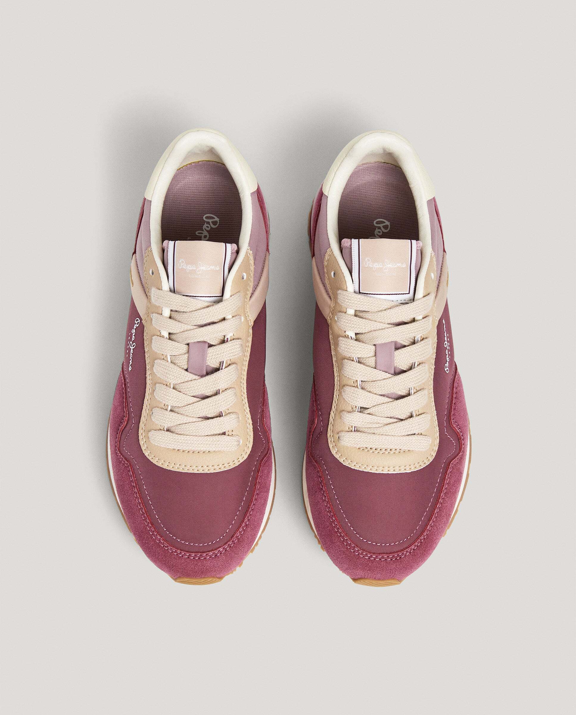 Hailon - Pepe Jeans - zapatillas running combinadas - Rojo cereza Rojo cereza-3