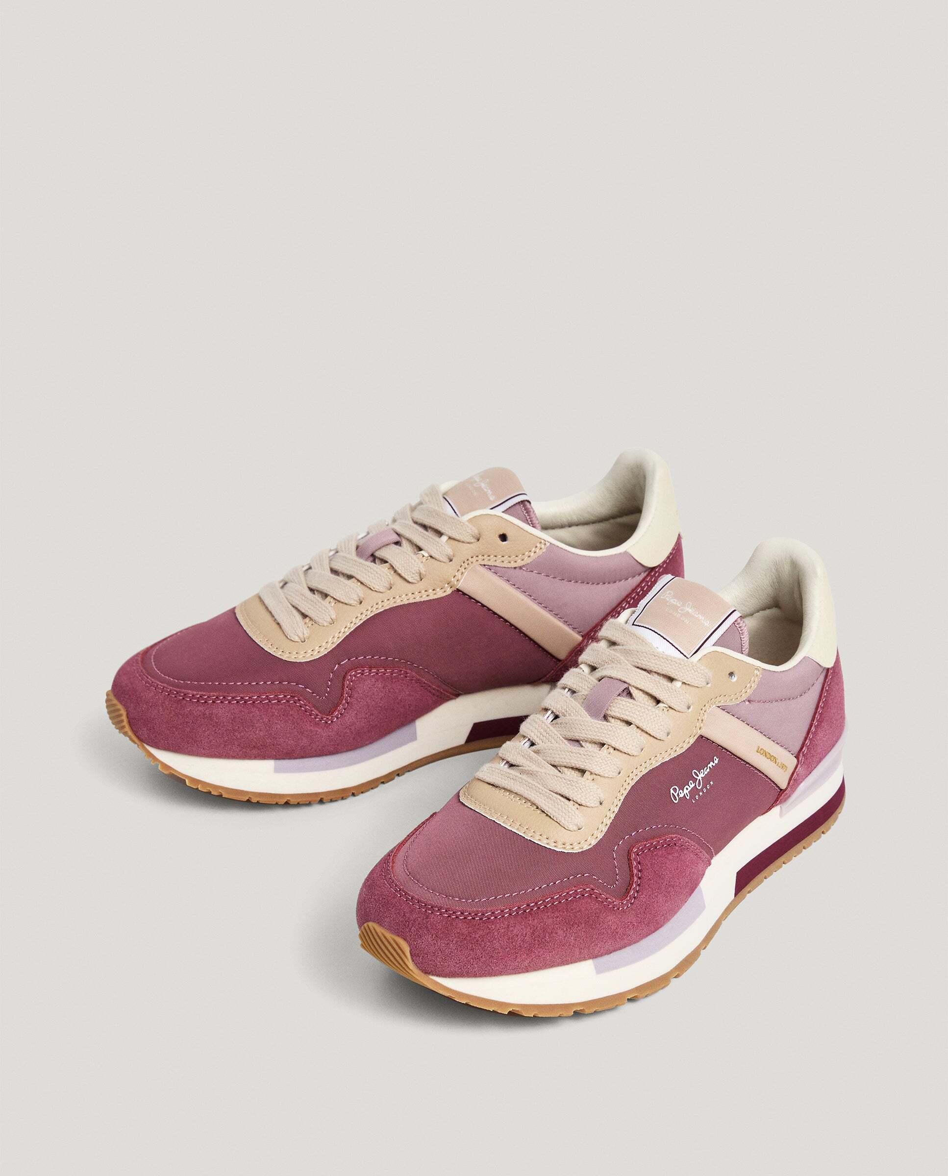 Hailon - Pepe Jeans - zapatillas running combinadas - Rojo cereza Rojo cereza-2