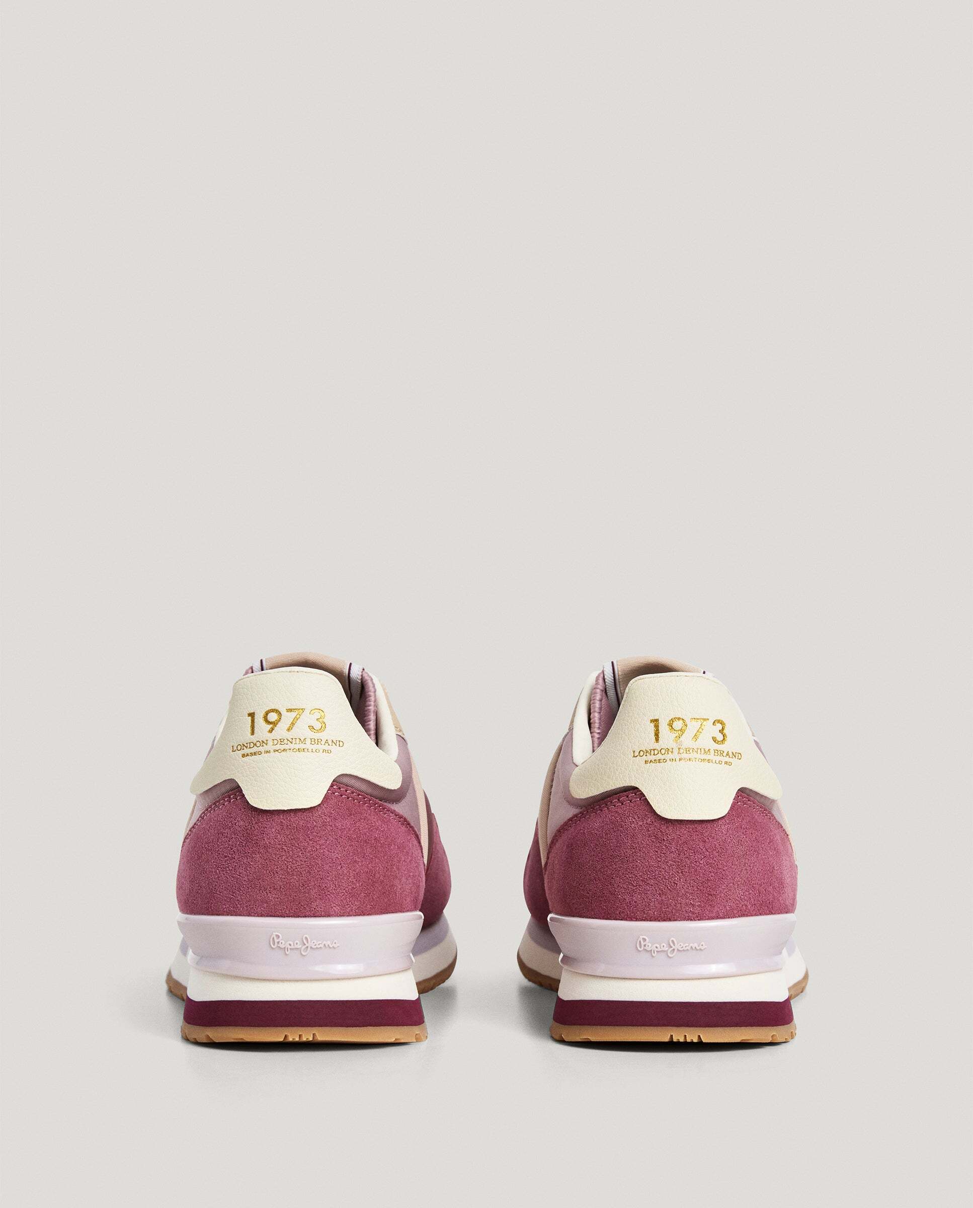 Hailon - Pepe Jeans - zapatillas running combinadas - Rojo cereza Rojo cereza-4