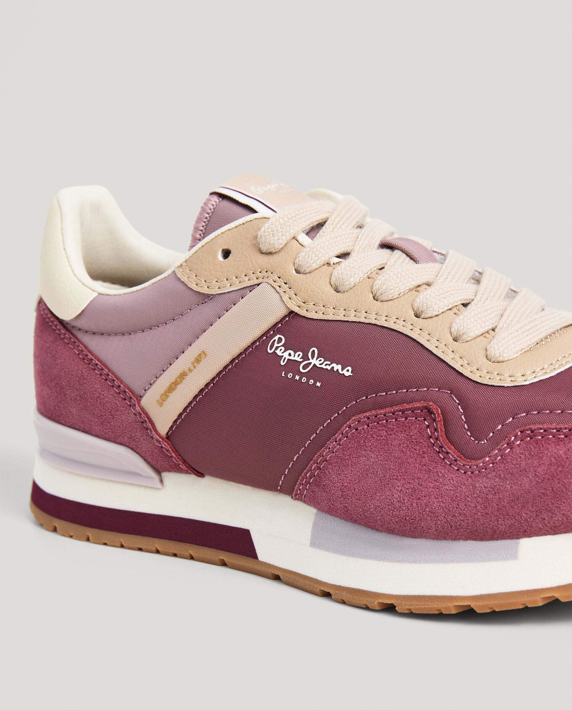 Hailon - Pepe Jeans - zapatillas running combinadas - Rojo cereza Rojo cereza-5