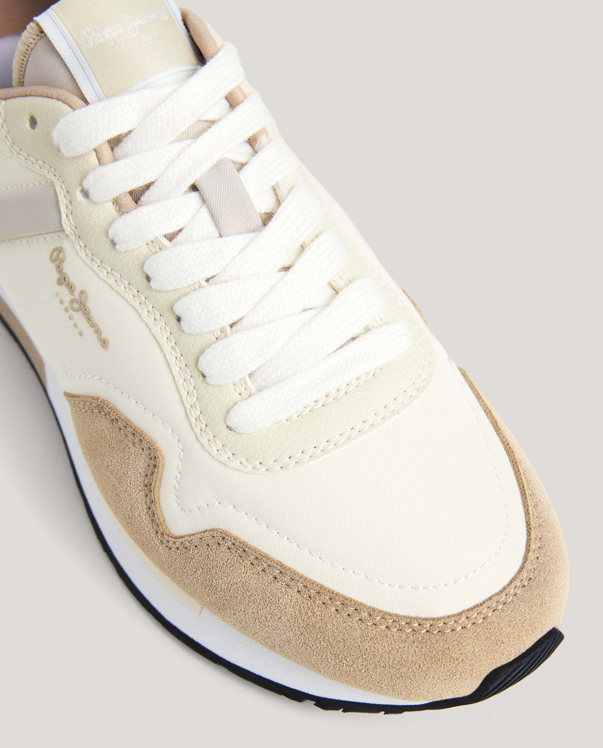 Hailon - Pepe Jeans - zapatillas running combinadas - Natural Natural-5