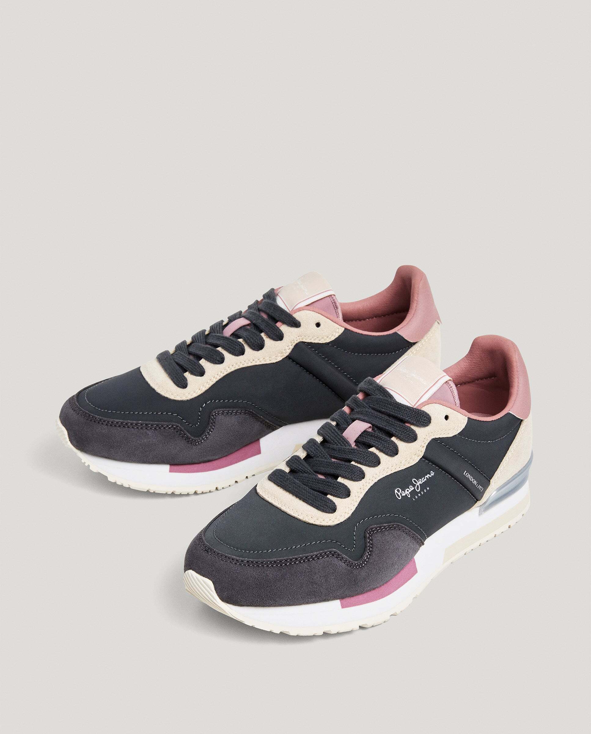 Hailon - Pepe Jeans - zapatillas running combinadas - Negro Negro-2