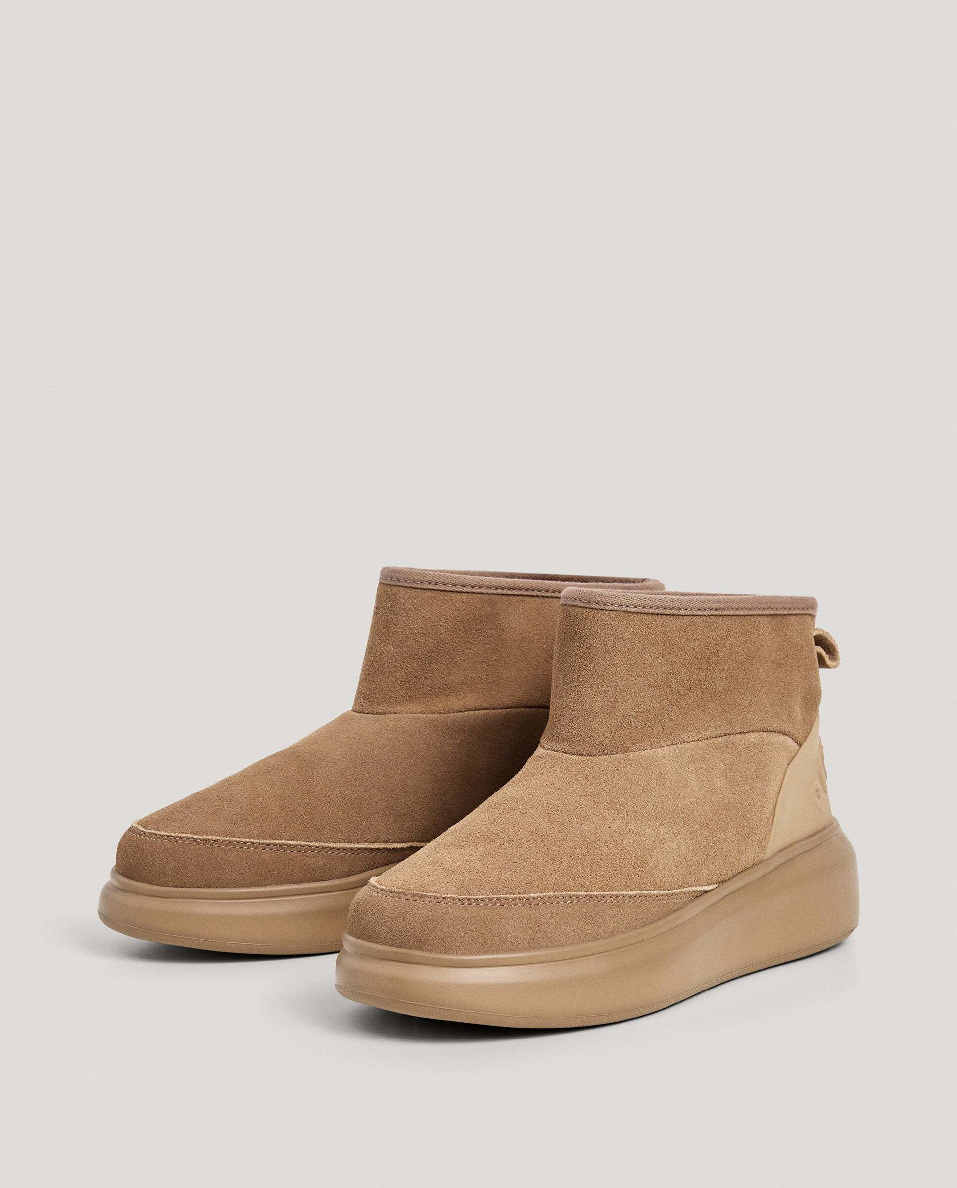 Botines de mujer de ante - Pepe Jeans - Natural Natural-2