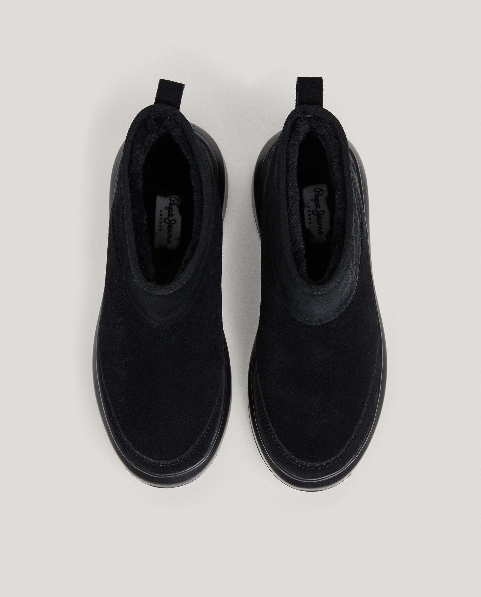 Botines de mujer de ante - Pepe Jeans - Negro Negro-3