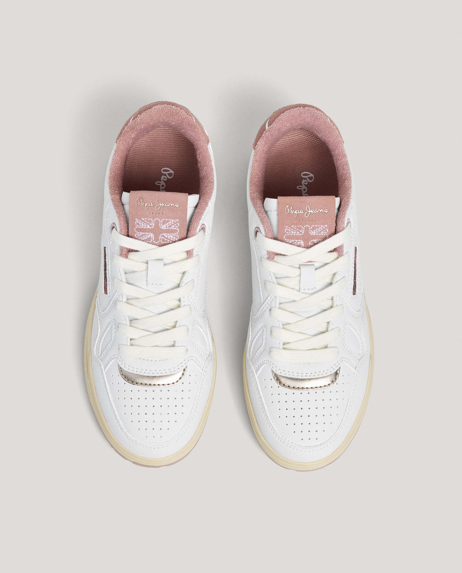 Chester - Pepe Jeans - zapatillas con detalles ante - Blanco Blanco-3