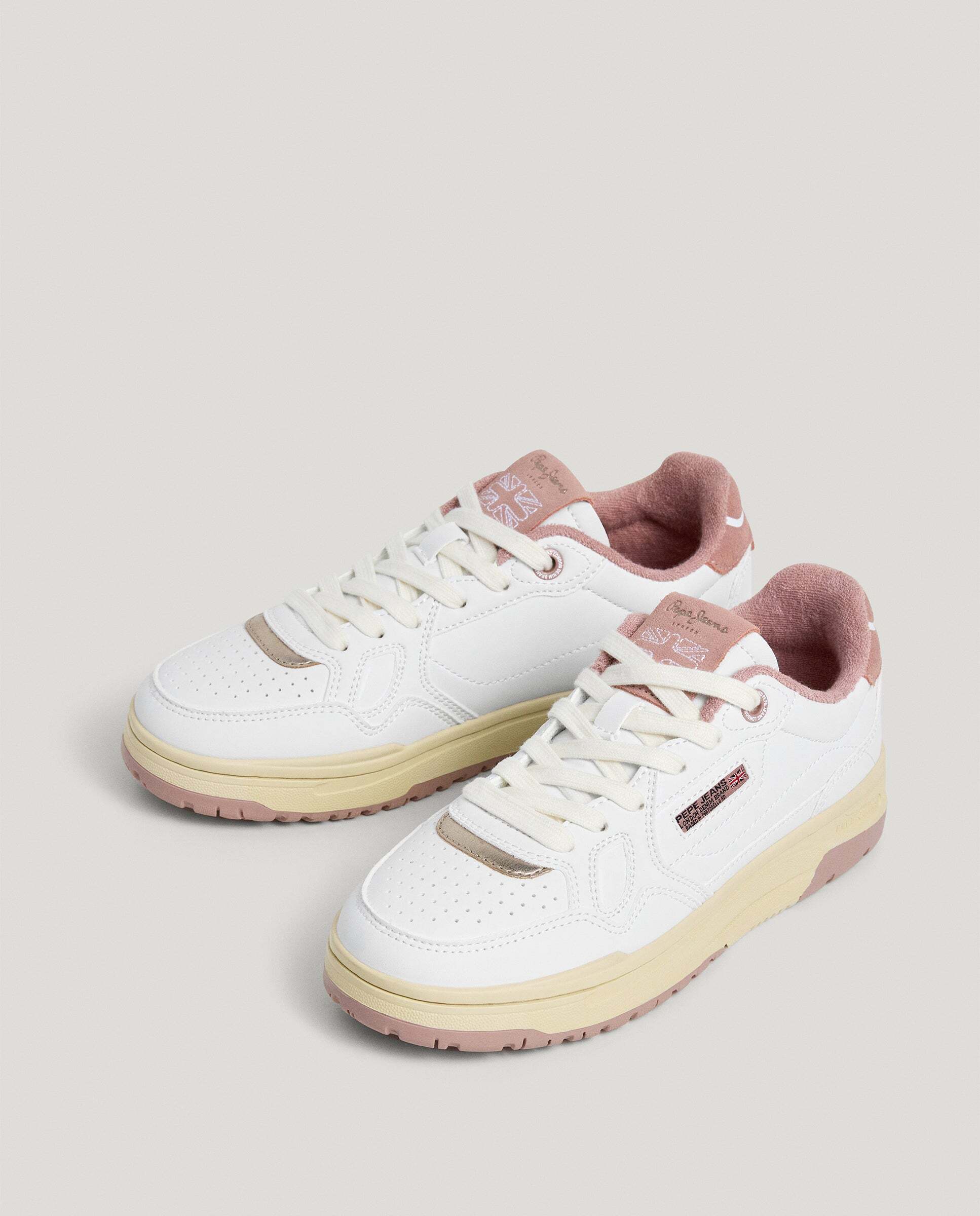 Chester - Pepe Jeans - zapatillas con detalles ante - Blanco Blanco-2