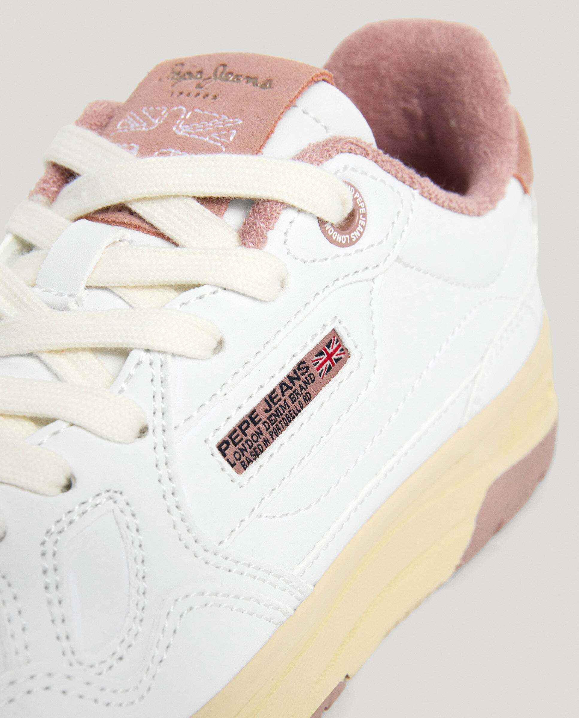Chester - Pepe Jeans - zapatillas con detalles ante - Blanco Blanco-5