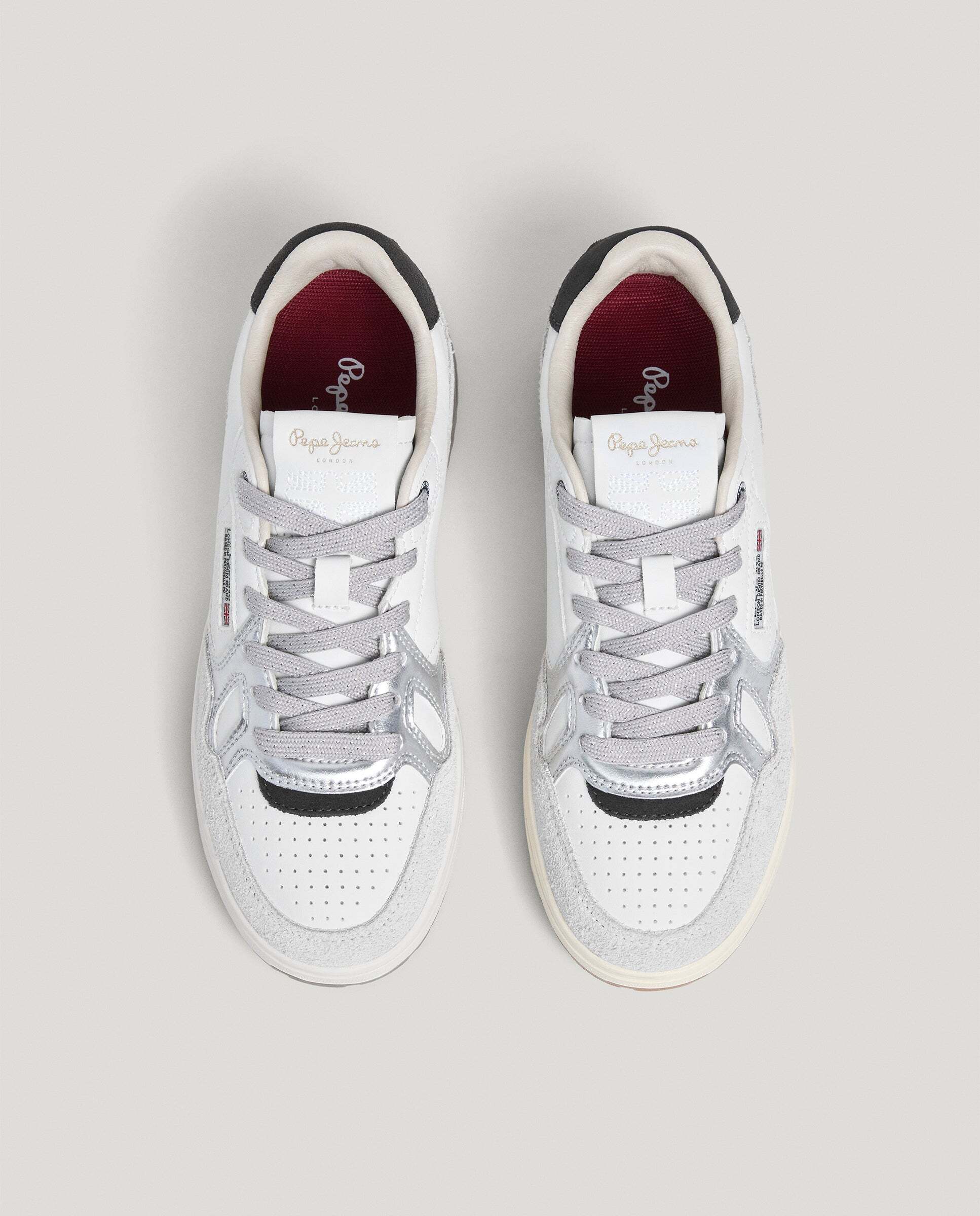 Chester - Pepe Jeans - zapatillas con detalles ante - Blanco Blanco-3