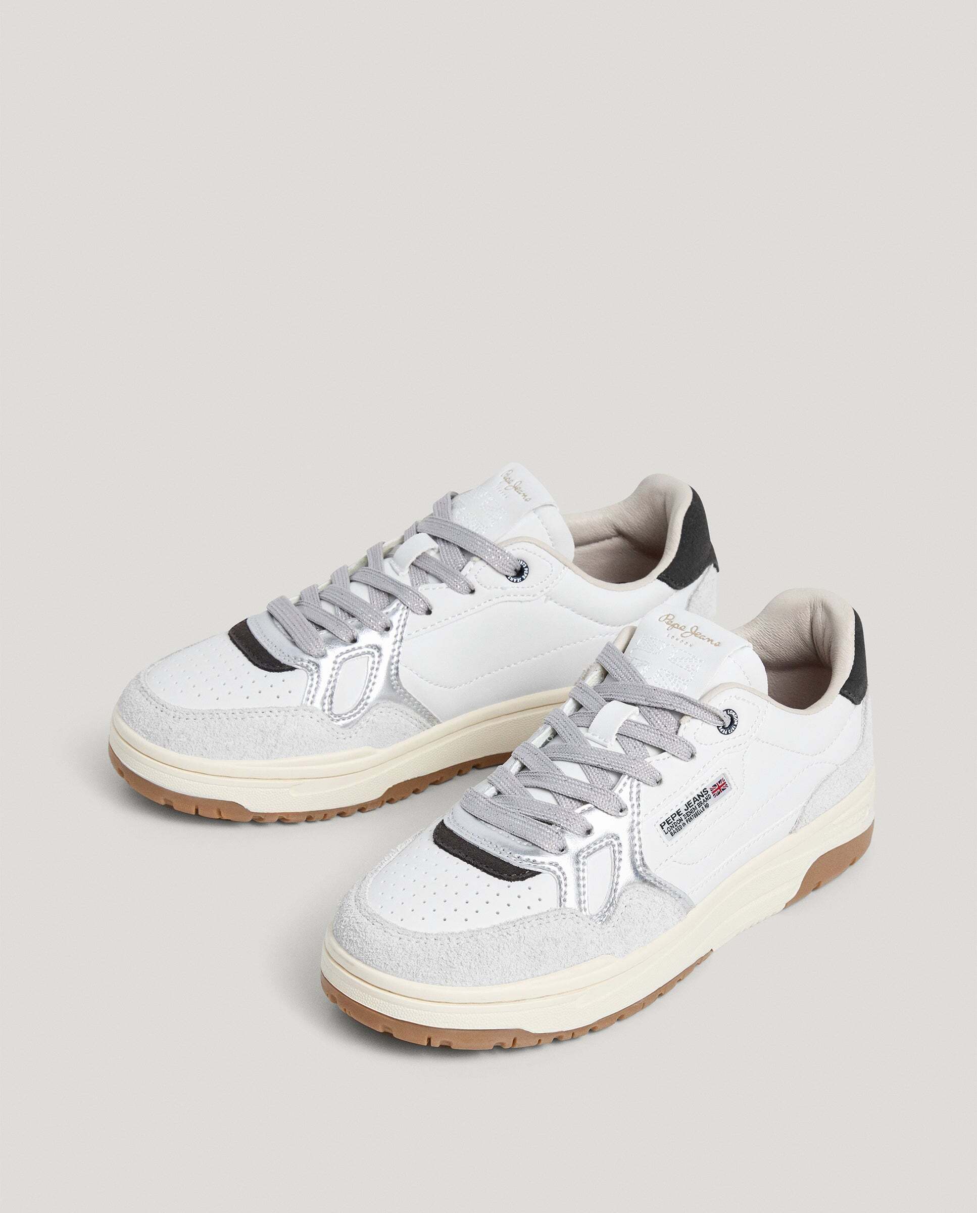 Chester - Pepe Jeans - zapatillas con detalles ante - Blanco Blanco-2