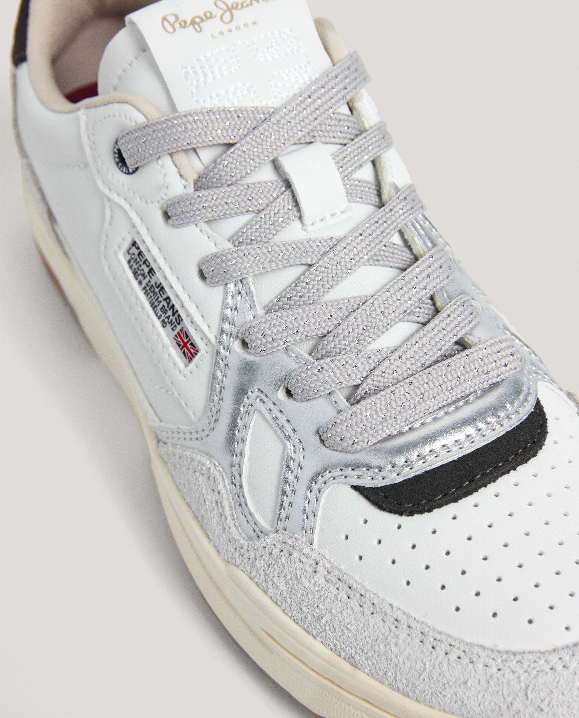 Chester - Pepe Jeans - zapatillas con detalles ante - Blanco Blanco-5