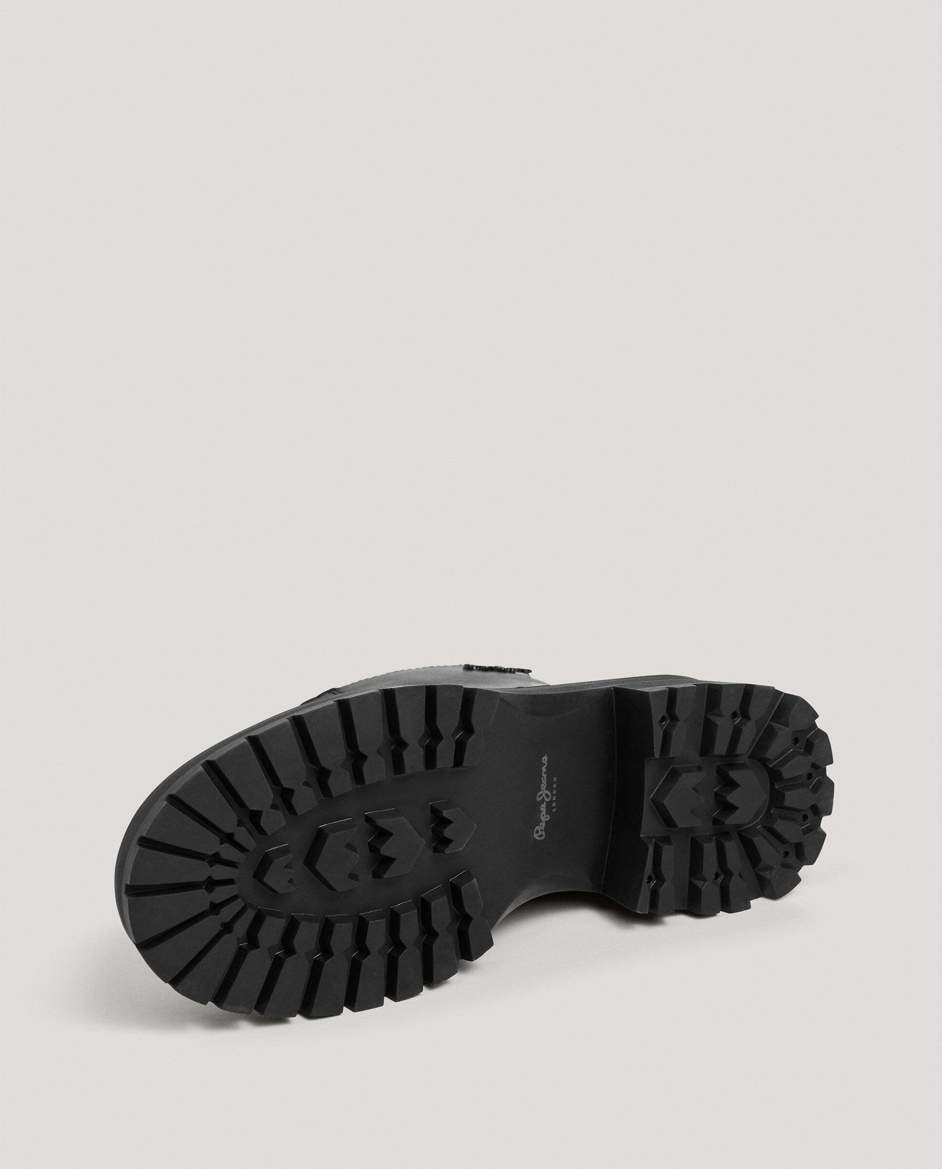 Botas de mujer con cremallera frontal 100% piel - Pepe Jeans - Negro Negro-6