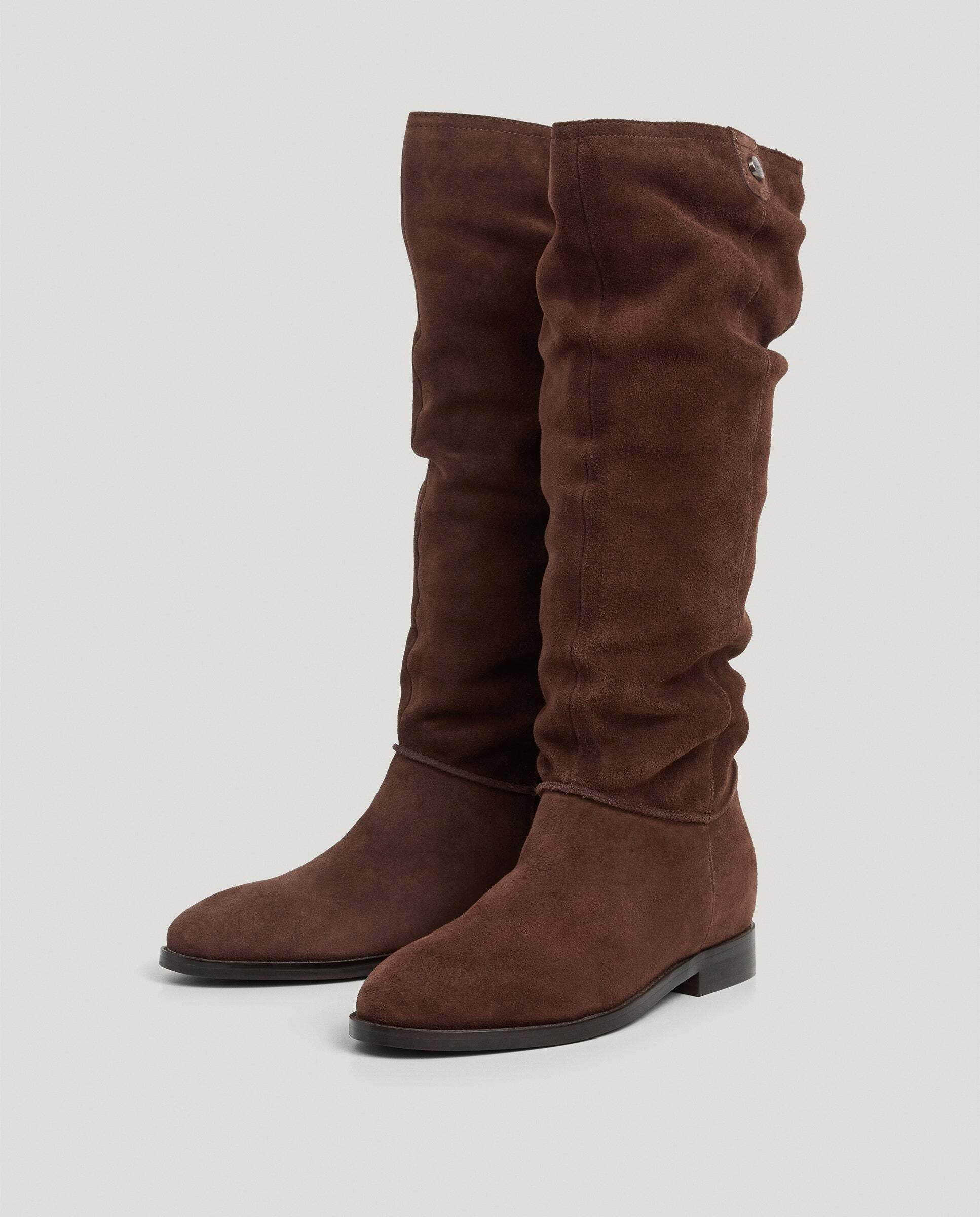 Botas de mujer de ante - Pepe Jeans - Marrón Marrón-3