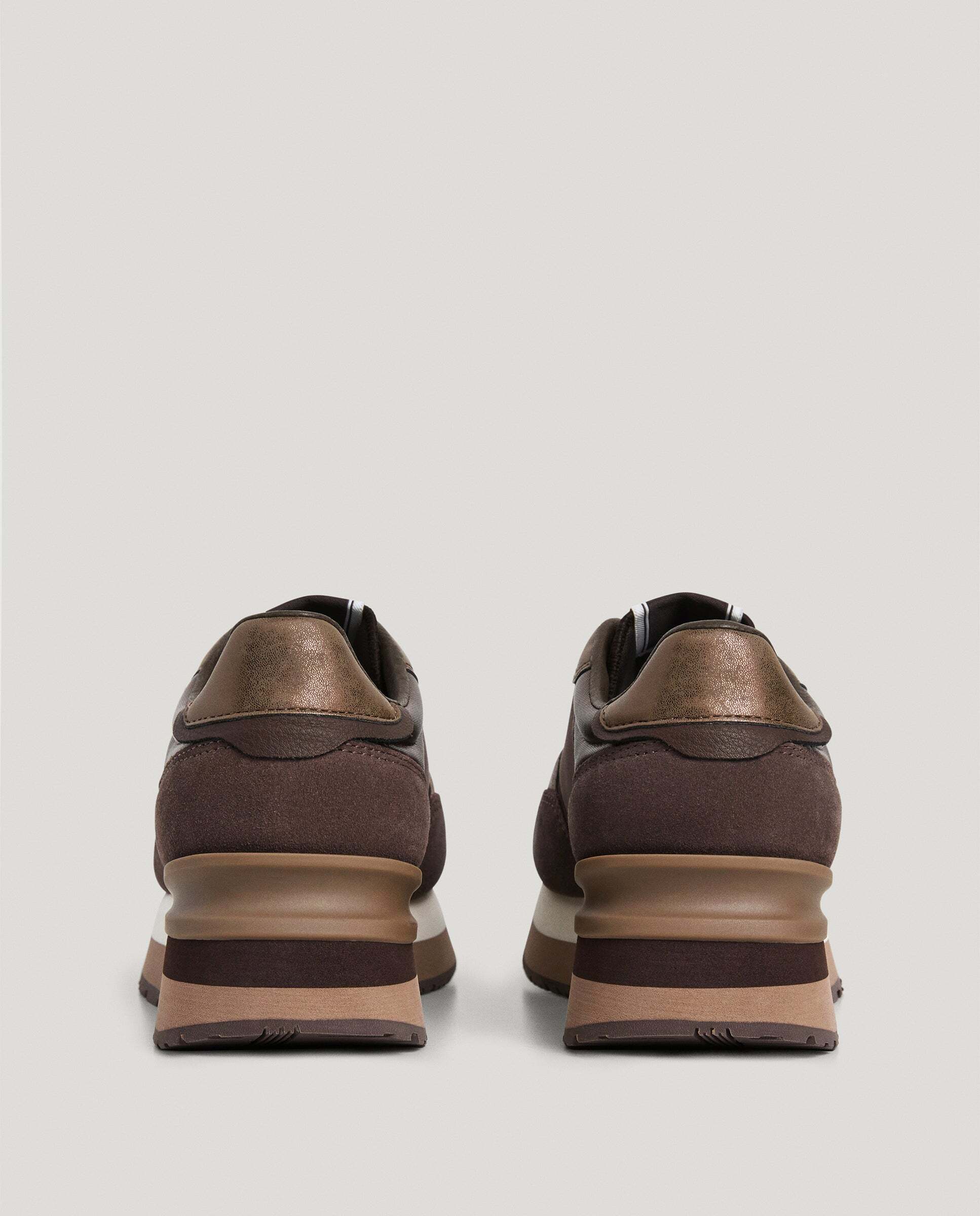 Nala - Pepe Jeans - zapatillas con detalles en ante - Marrón Marrón-4